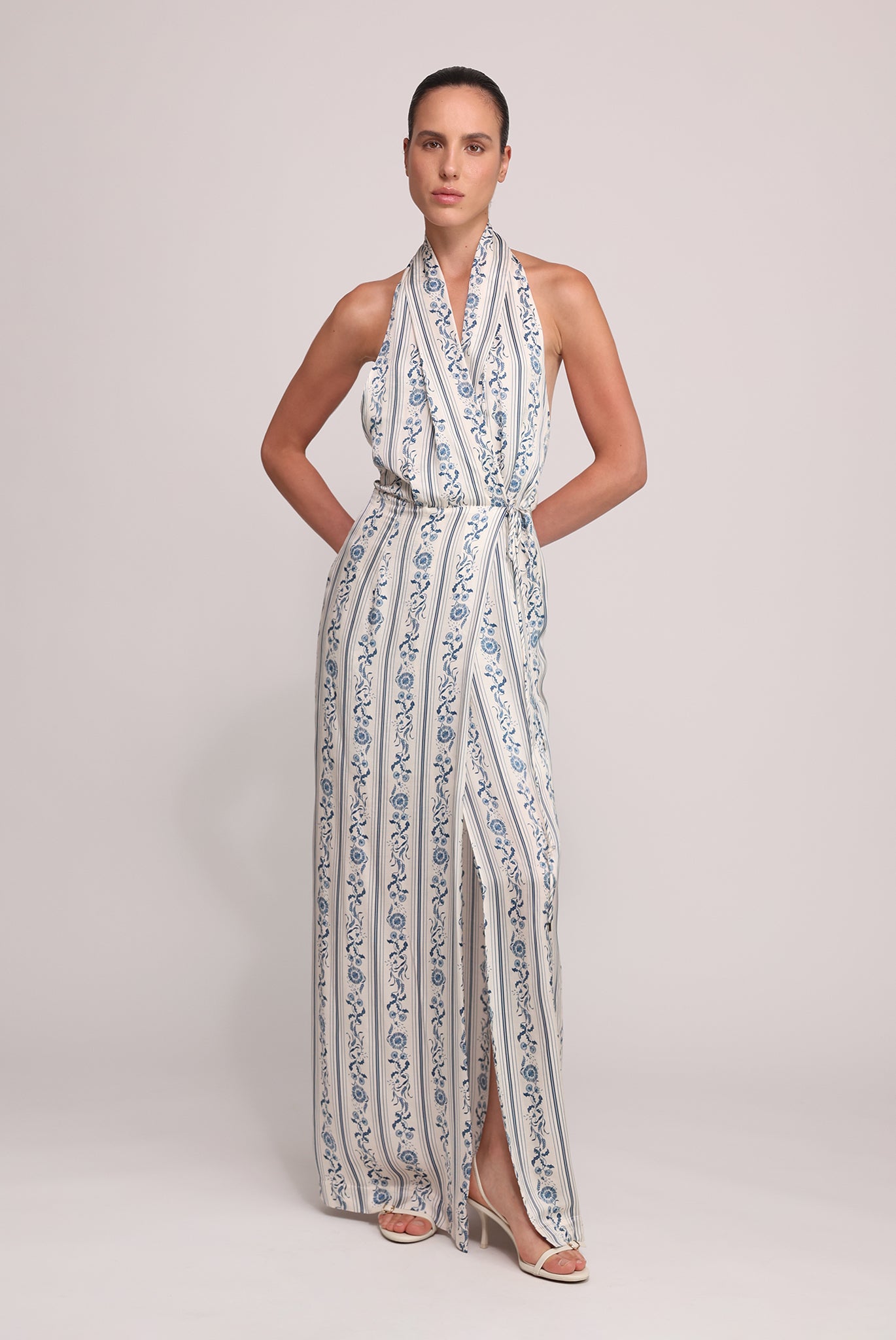 SABINA MUSAYEV - stripe_print_on_satin_ivory_print_summer_25