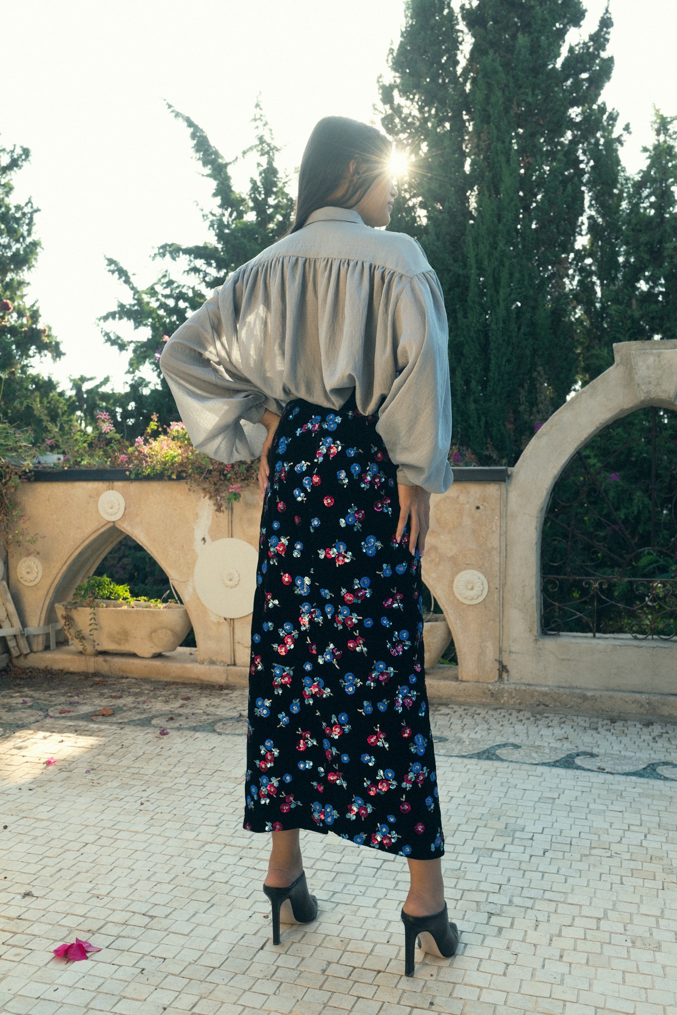 SABINA MUSAYEV - woven_viscose_blend_grey_fw_22_23