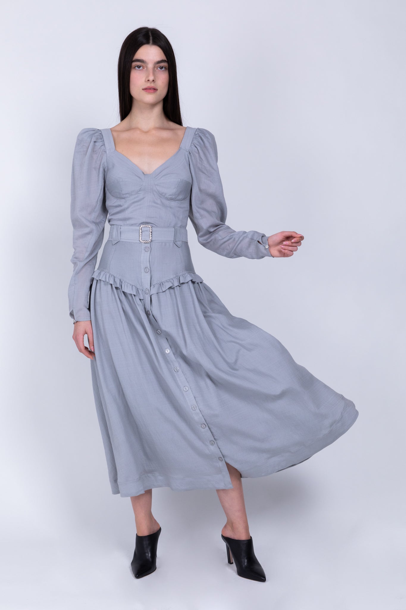 SABINA MUSAYEV - woven_viscose_blend_grey_fw_22_23