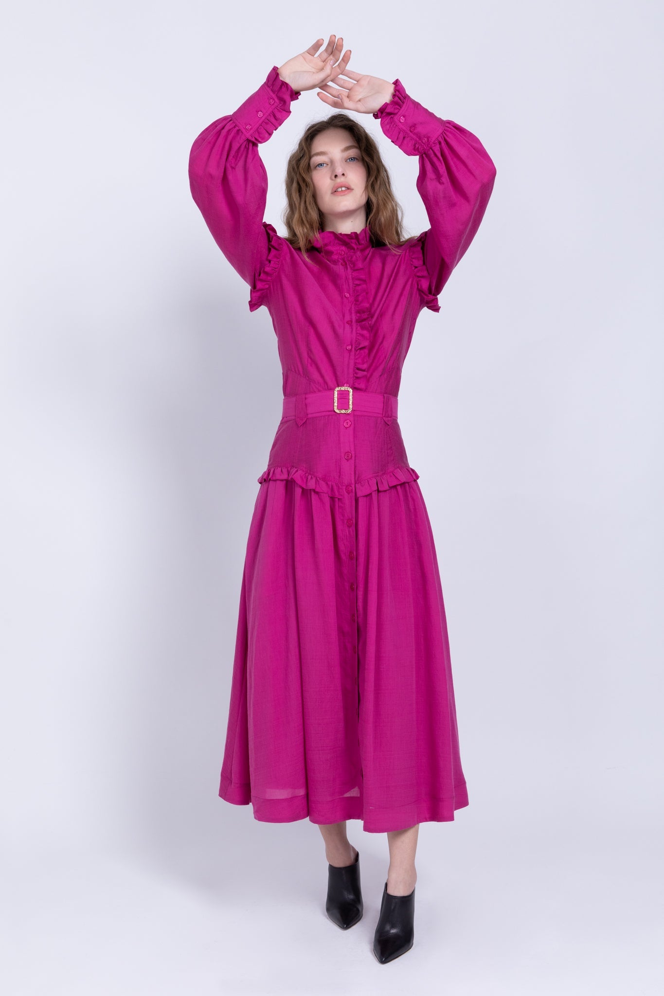 SABINA MUSAYEV - woven_viscose_blend_fuchsia_fw_22_23