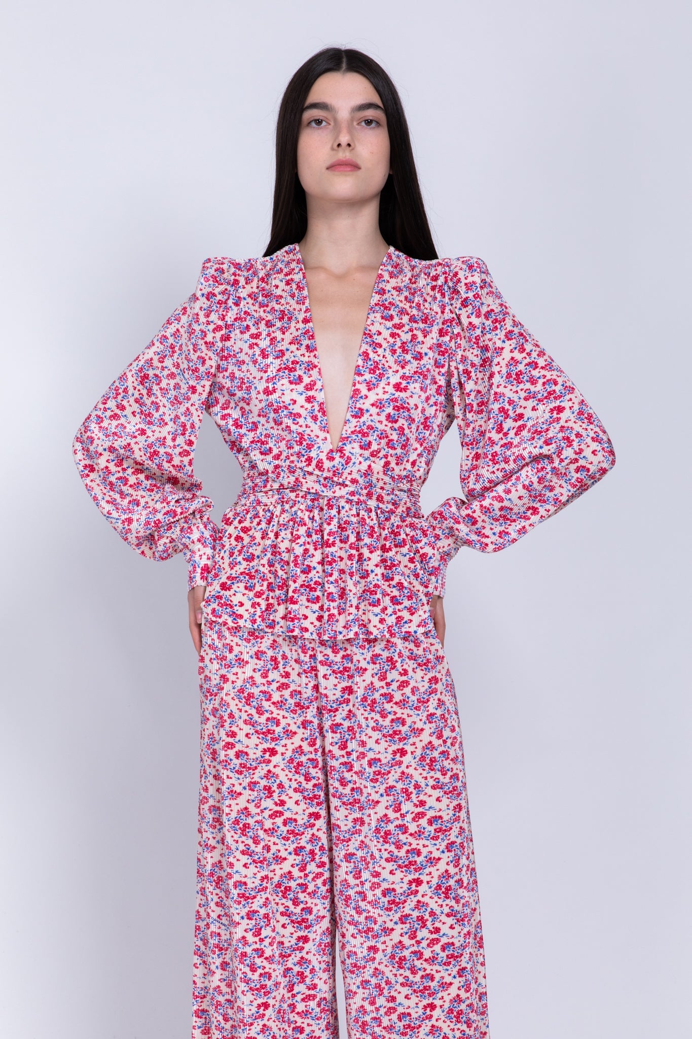 SABINA MUSAYEV - printed_pleated_knit_ivory_fw_22_23