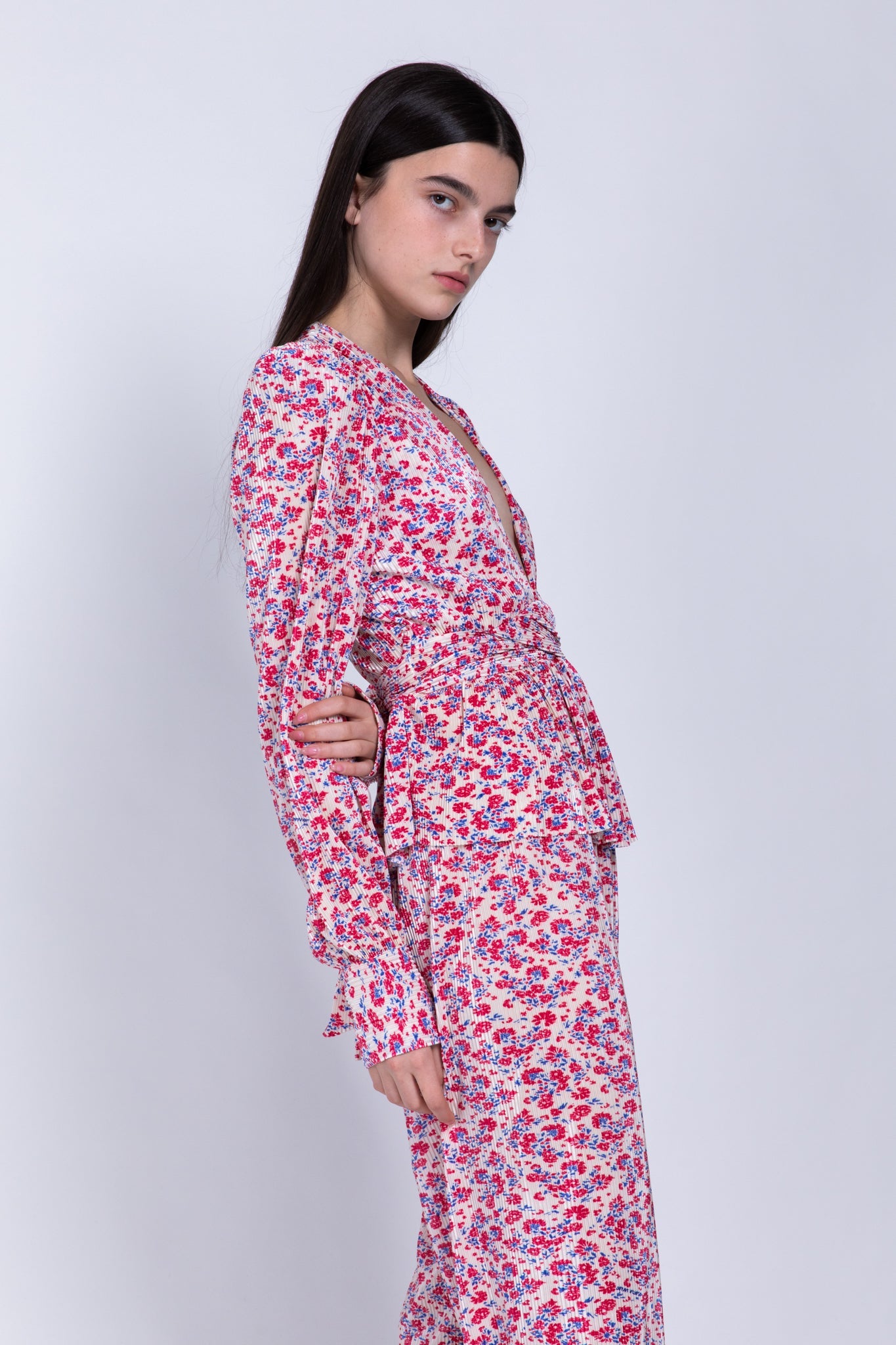 SABINA MUSAYEV - printed_pleated_knit_ivory_fw_22_23