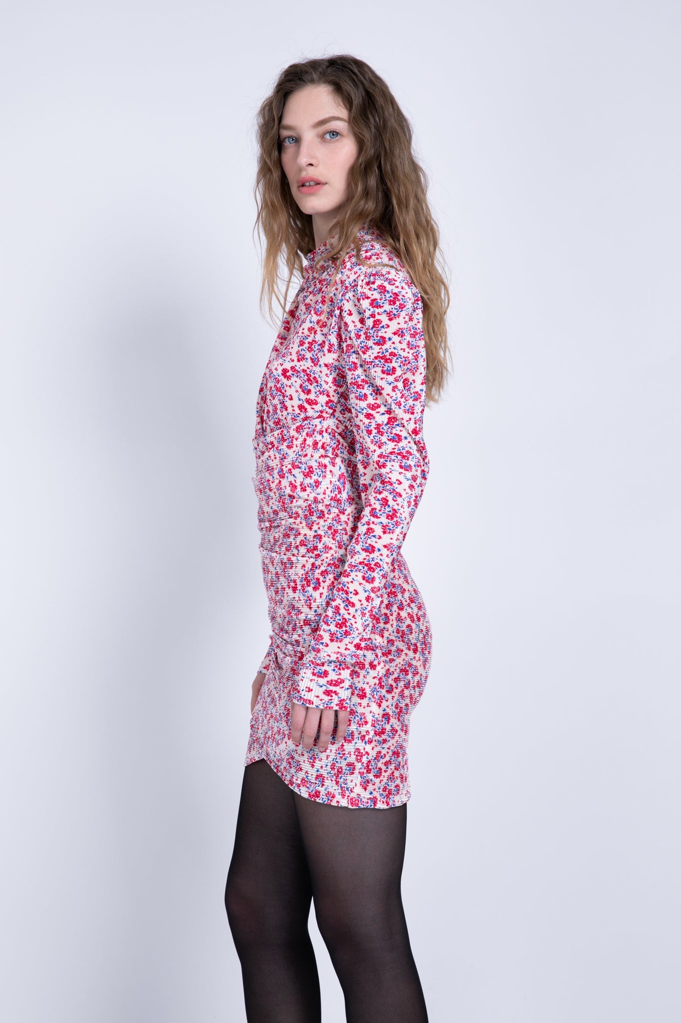 SABINA MUSAYEV - printed_pleated_knit_ivory_fw_22_23