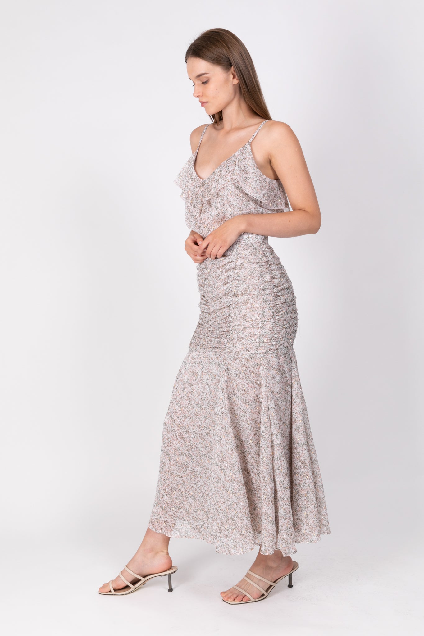 SABINA MUSAYEV - printed_chiffon_w_plumetti_off_white_ss_22