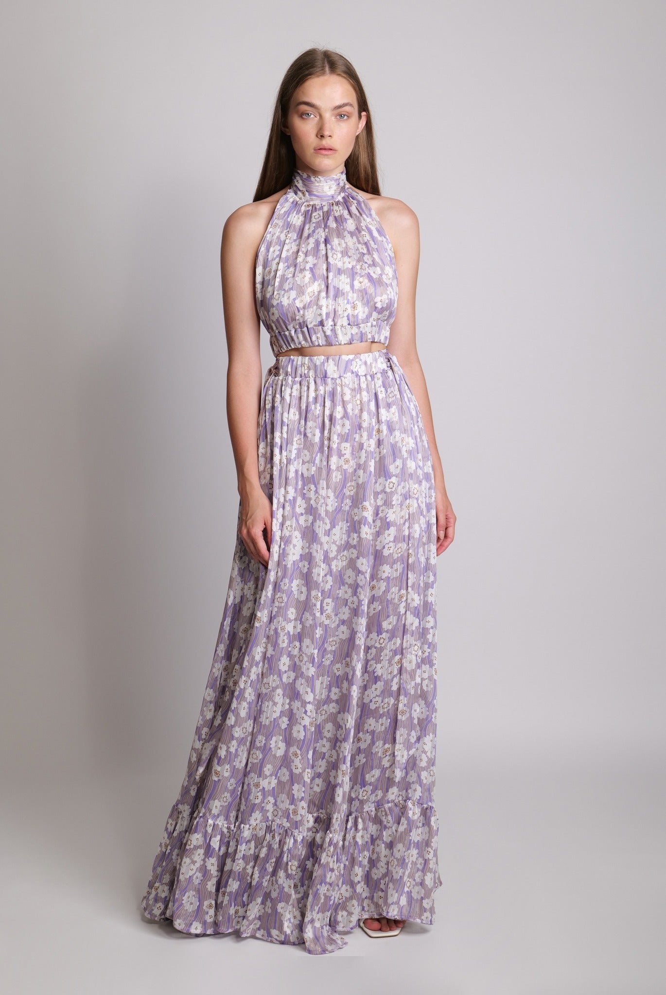 SABINA MUSAYEV - botanical_vine_chiffon_w_lurex_lilac