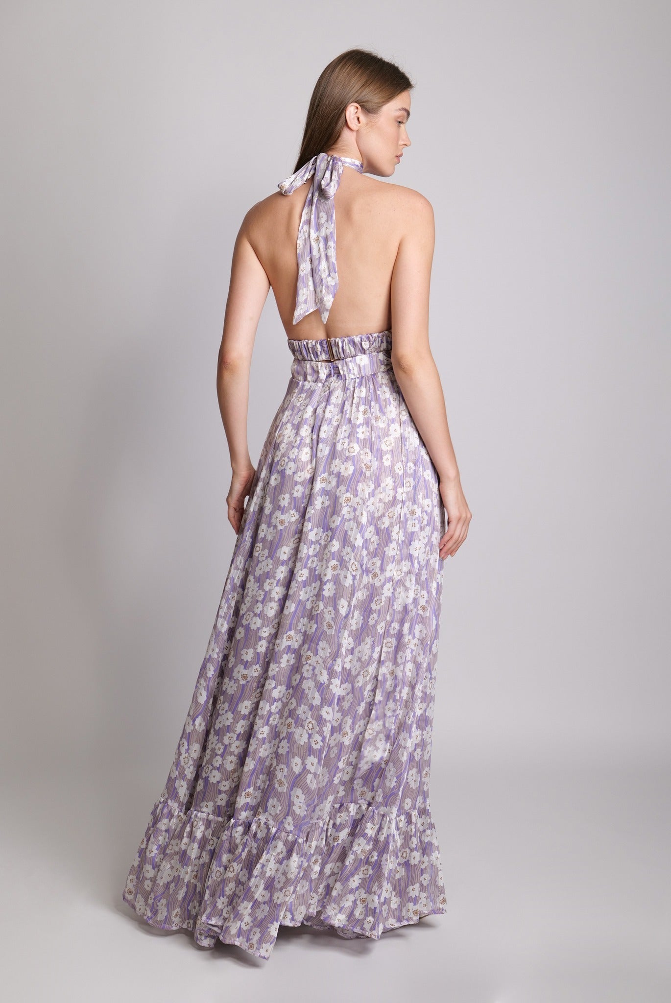 SABINA MUSAYEV - botanical_vine_chiffon_w_lurex_lilac