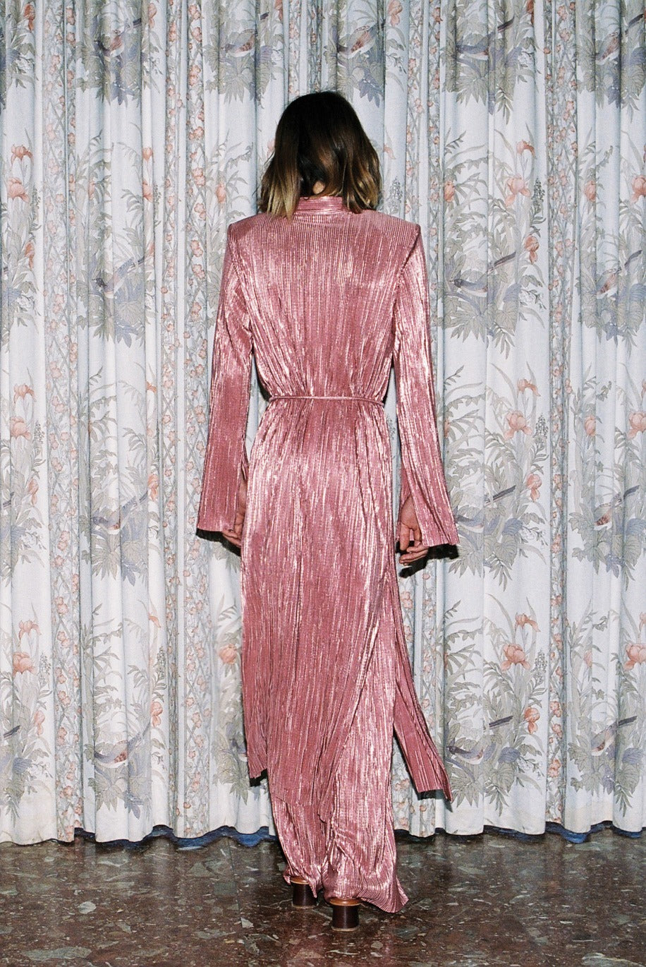 SABINA MUSAYEV - pleated_knit_w_foil_antique_rose_23_24