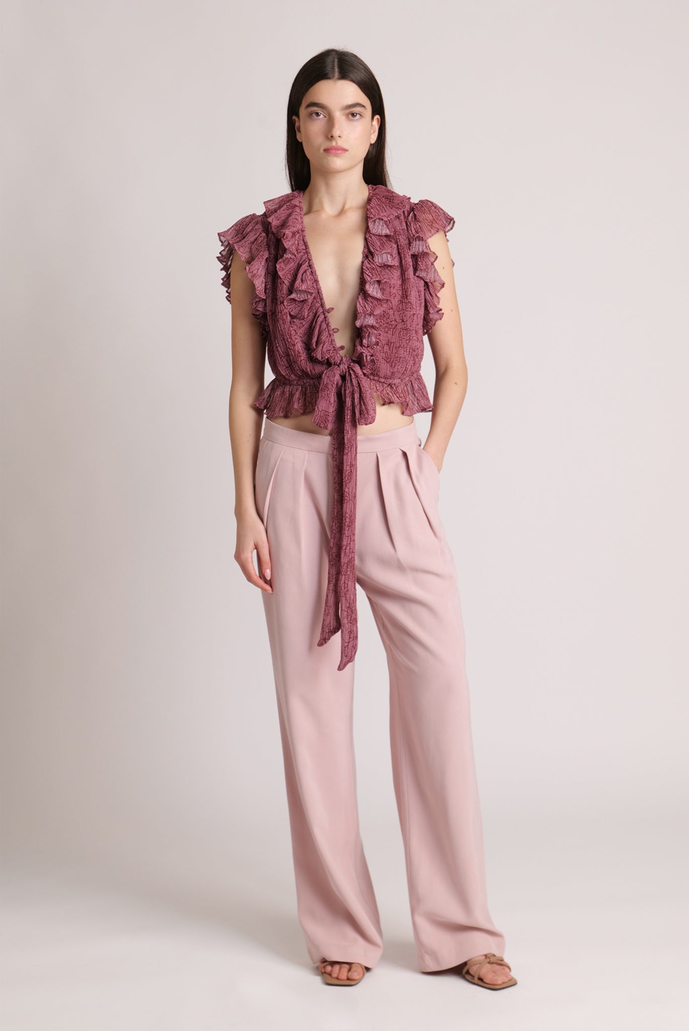 SABINA MUSAYEV - folk_pleated_chiffon_antique_rose_23_24