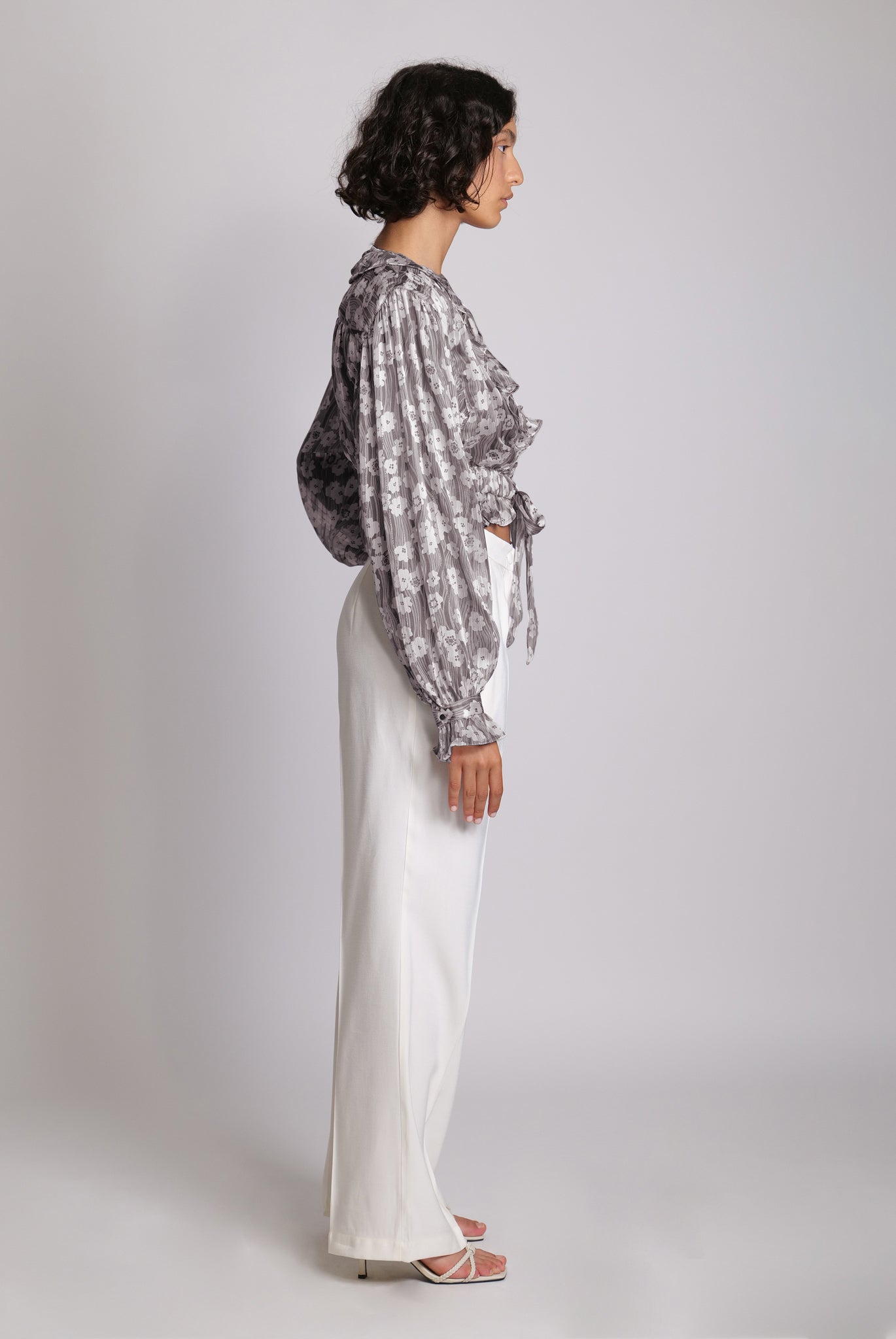 SABINA MUSAYEV - botanical_vine_chiffon_w_lurex_black