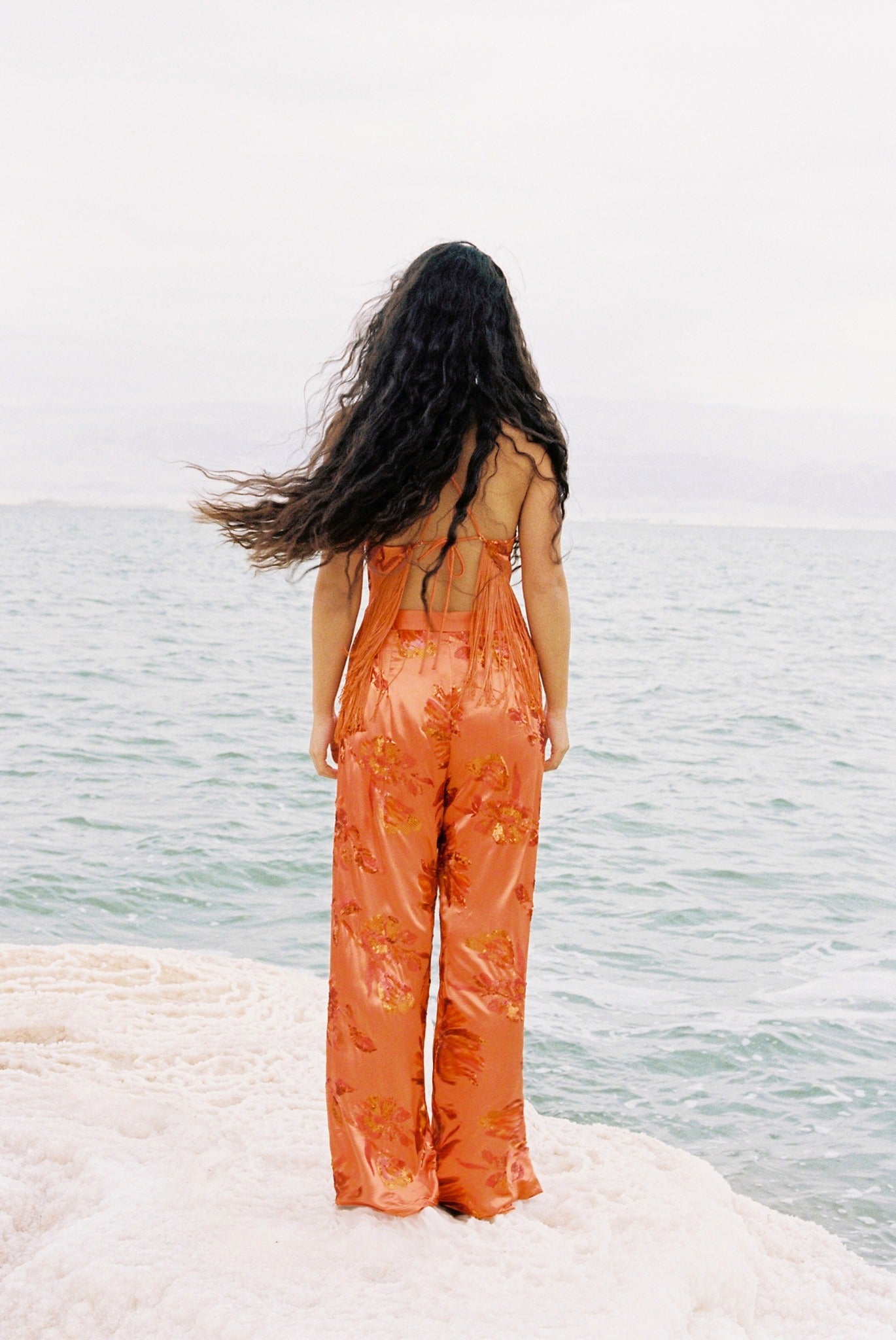 SABINA MUSAYEV - blossom_sequins_on_satin_orange_spring_24