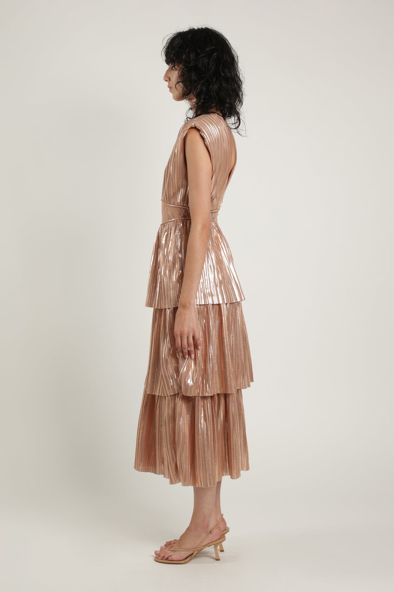 SABINA MUSAYEV - foil_pleated_knit_rose_gold_summer_24