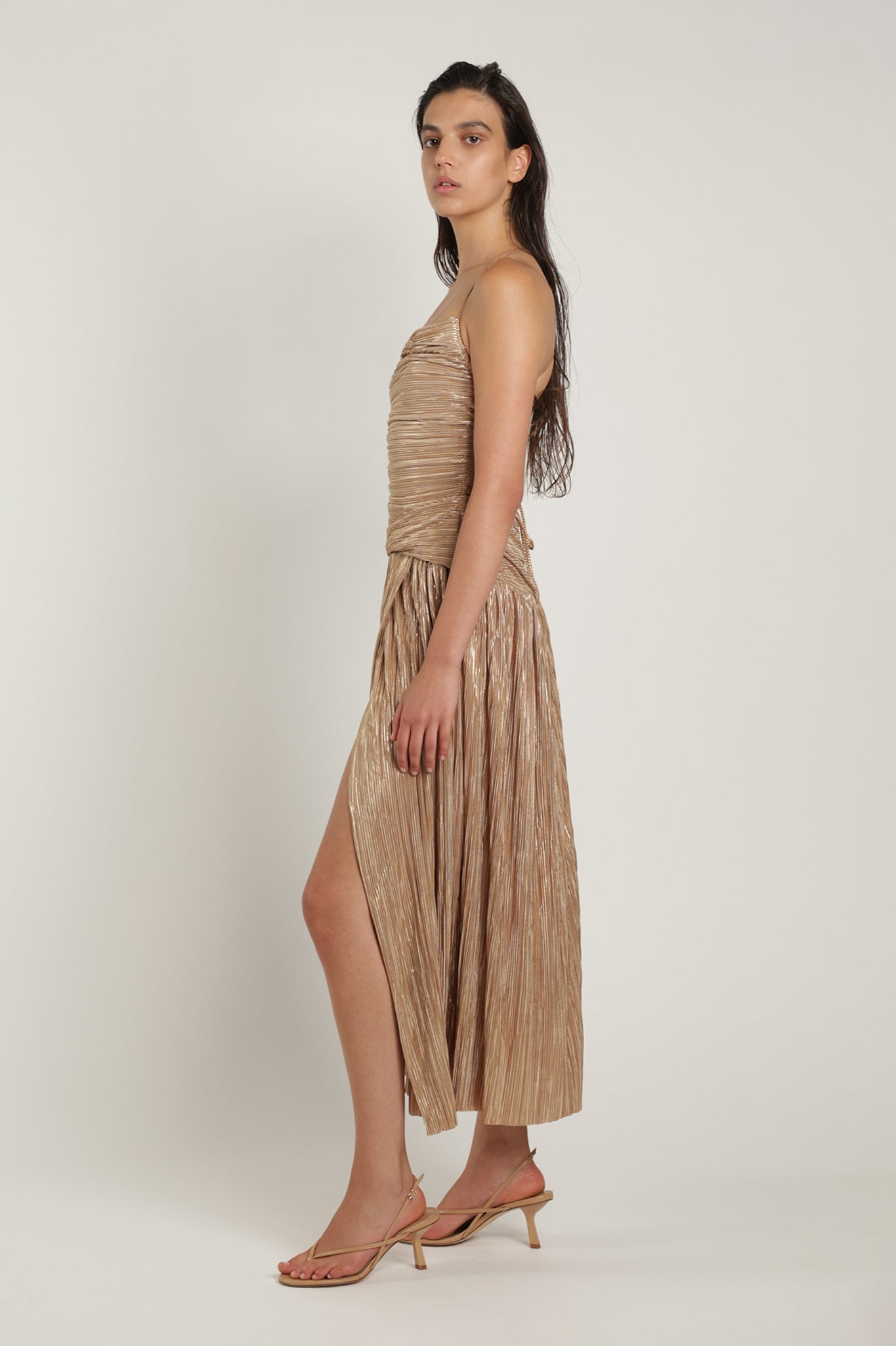 SABINA MUSAYEV - pleated_knit_w_foil_pecan_summer_24