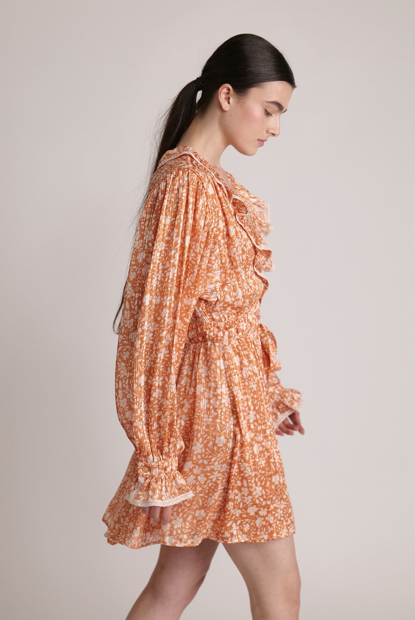 SABINA MUSAYEV - floral_chiffon_w_lurex_tangerine_print_spring_24