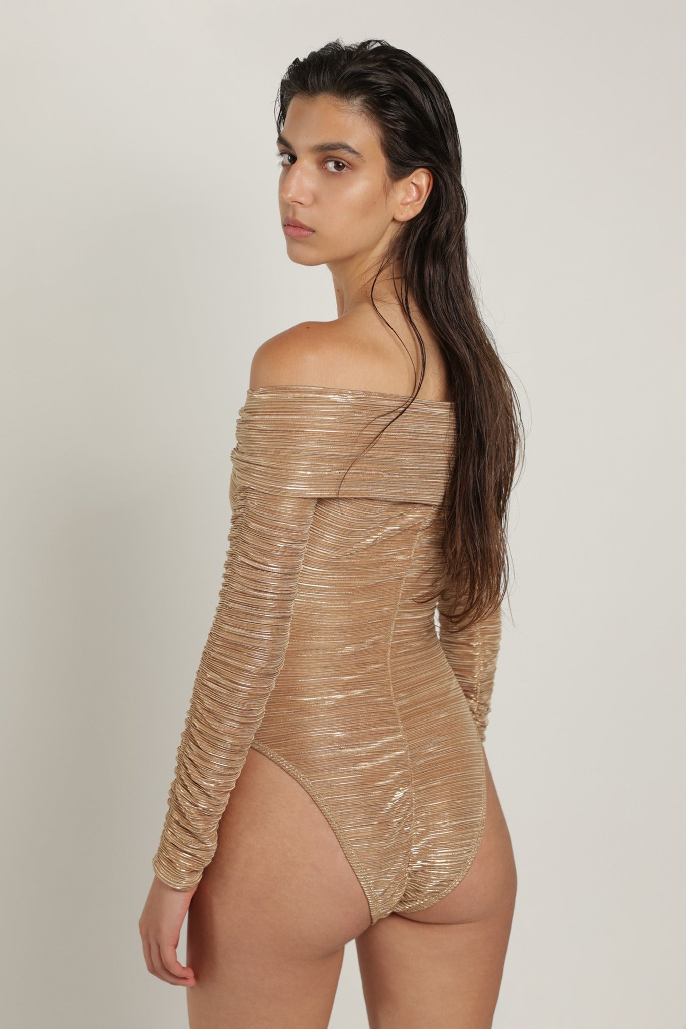 SABINA MUSAYEV - pleated_knit_w_foil_pecan_summer_24