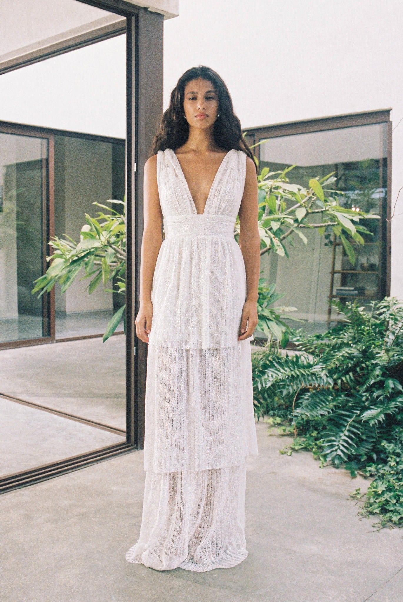 SABINA MUSAYEV - pleated_lace_w_sequin_off_white_bridal_ss_24