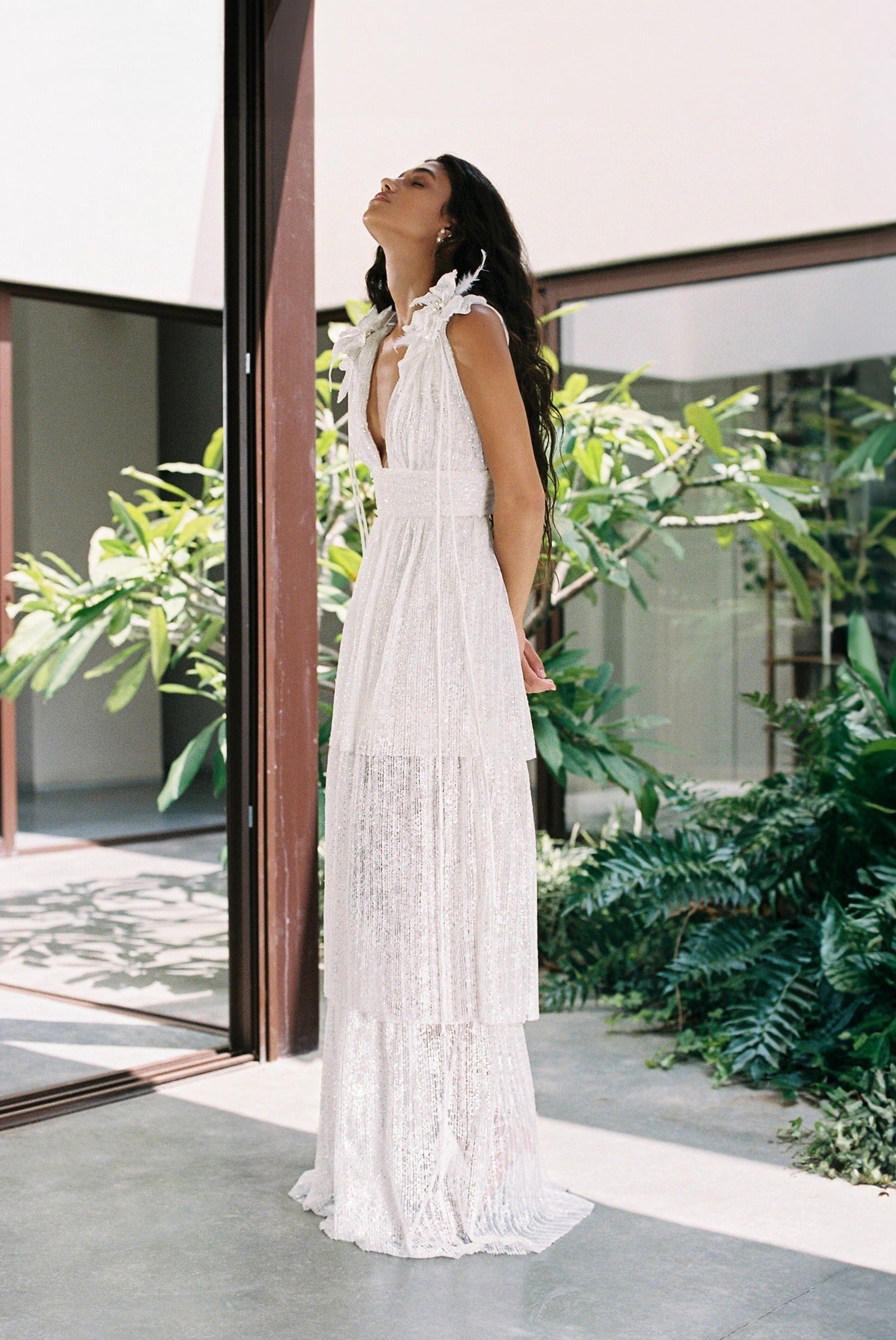 SABINA MUSAYEV - pleated_lace_w_sequin_off_white_bridal_ss_24