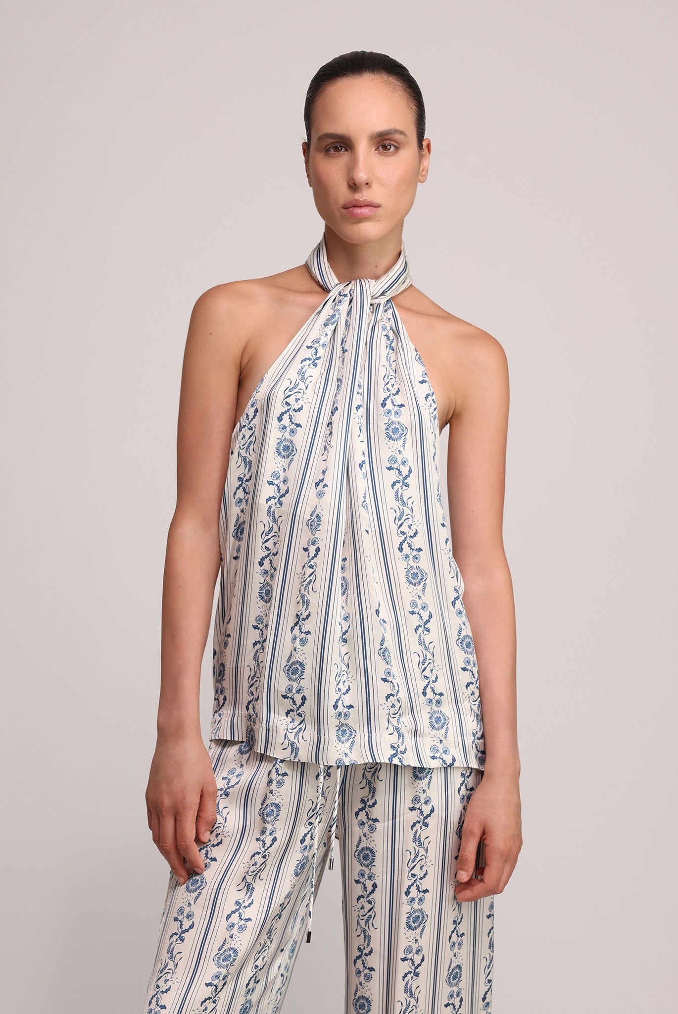 SABINA MUSAYEV - stripe_print_on_satin_ivory_print_summer_25
