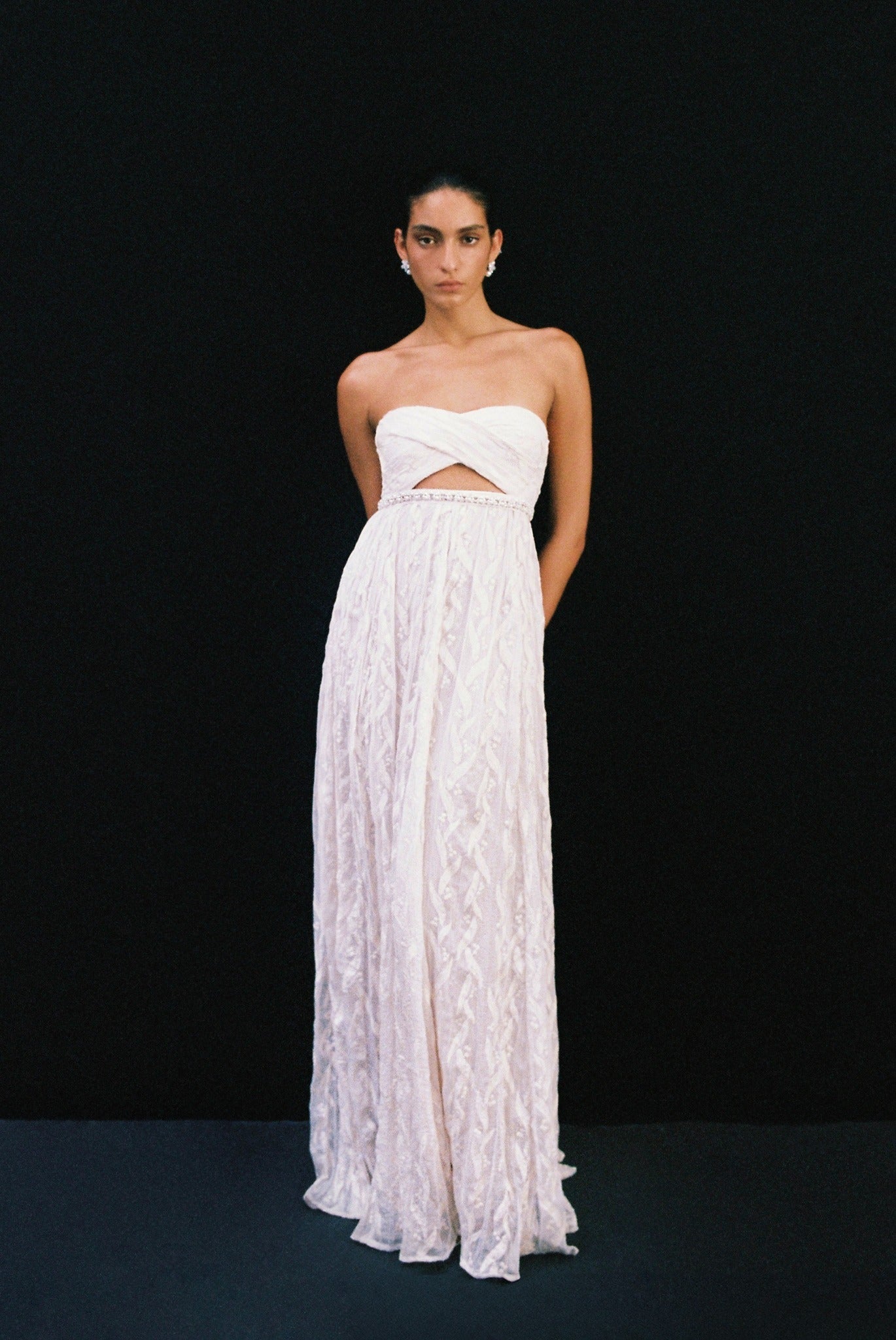 SABINA MUSAYEV - pleated_chiffon_w._floral_emb_ivory_bridal_25