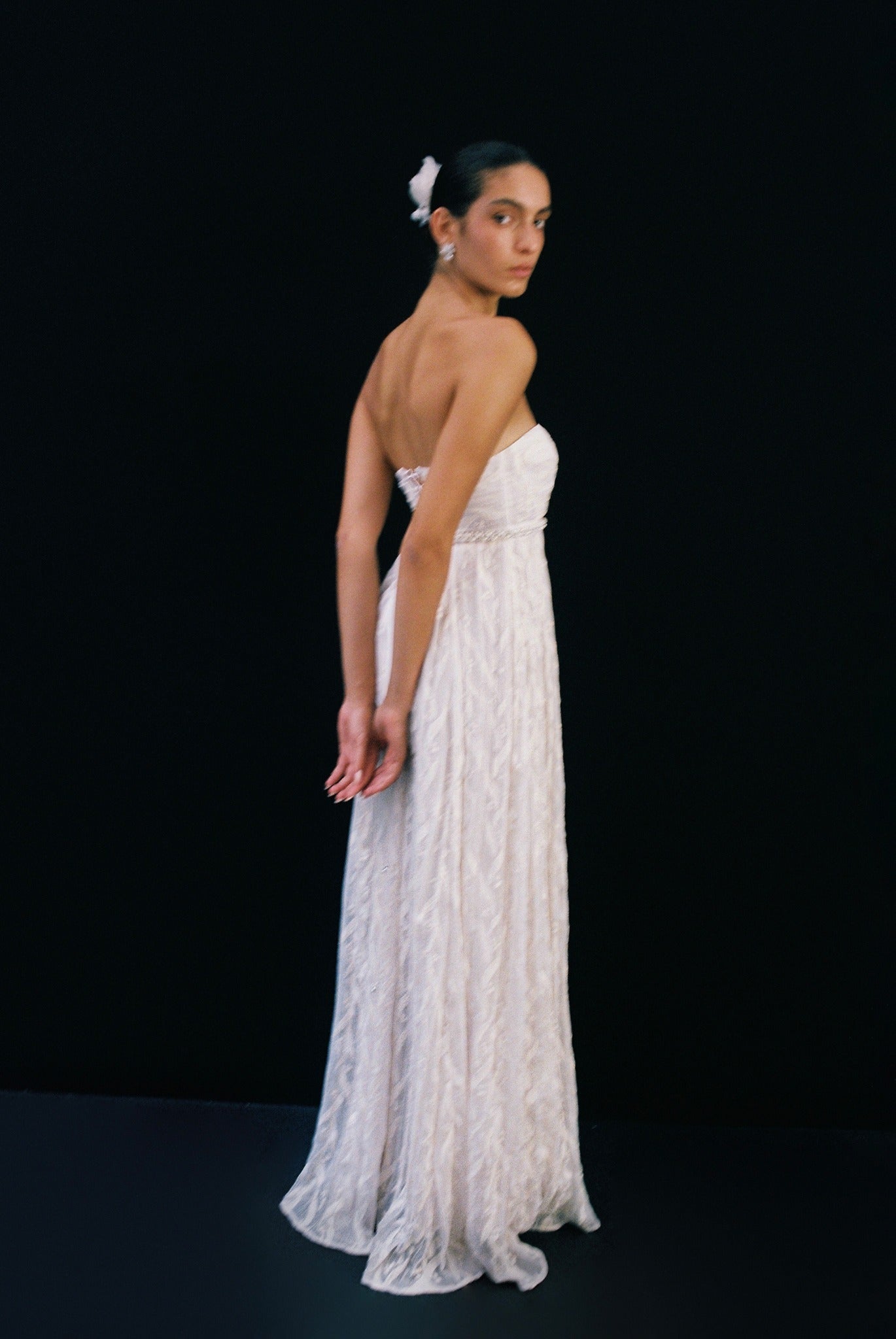 SABINA MUSAYEV - pleated_chiffon_w._floral_emb_ivory_bridal_25