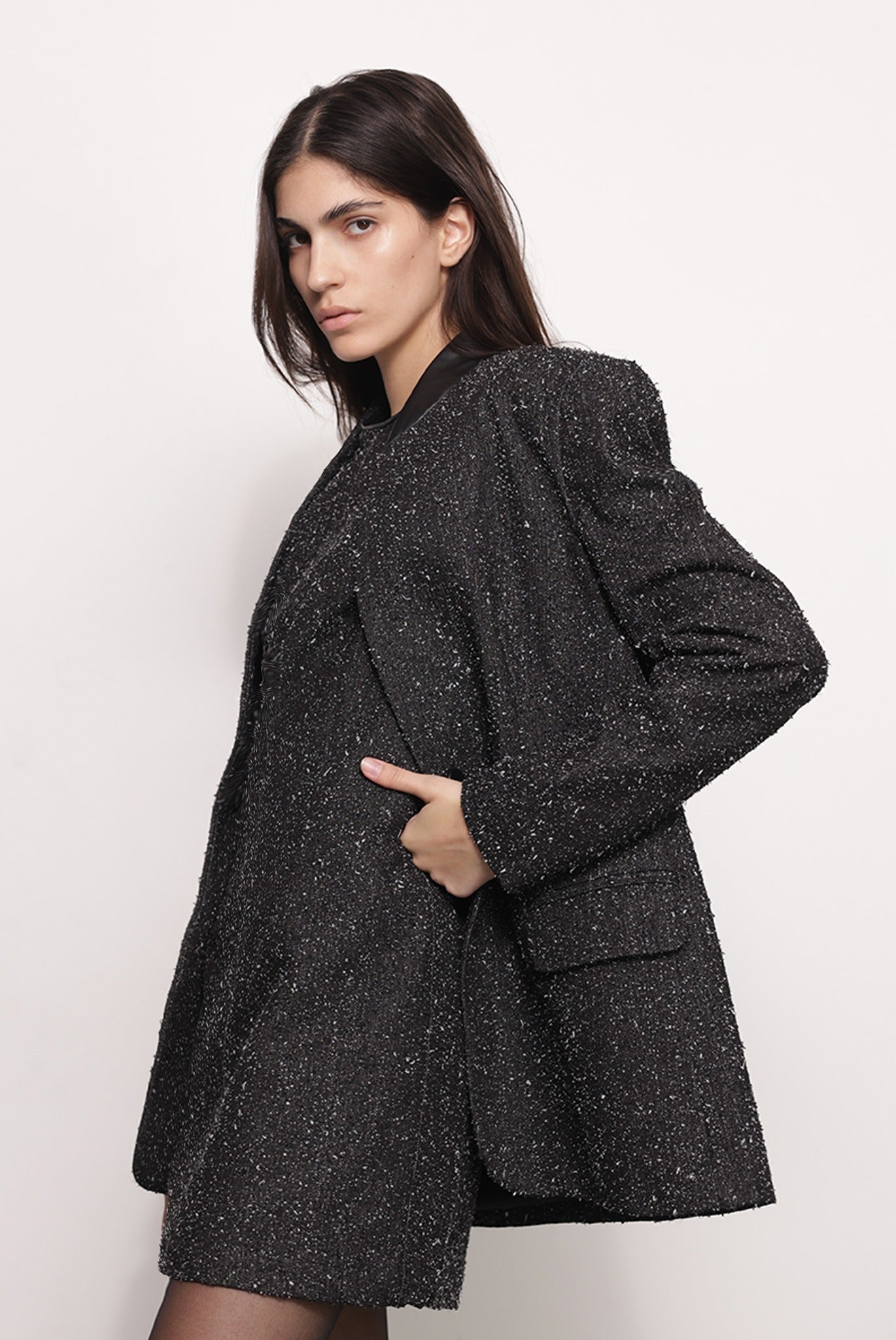 SABINA MUSAYEV - boucle_denim_black_fw_25_26