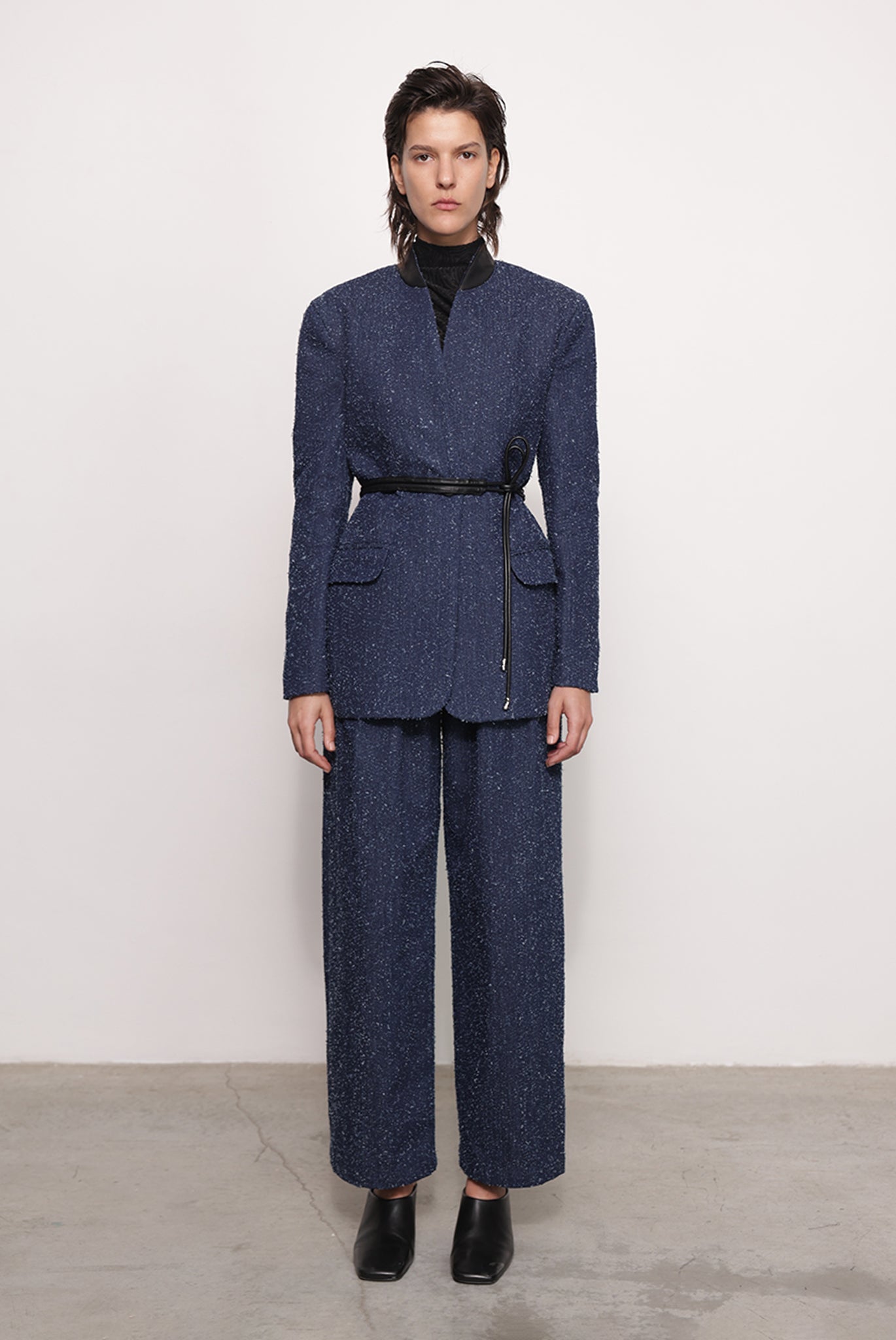 SABINA MUSAYEV - boucle_denim_dark_blue_fw_25_26