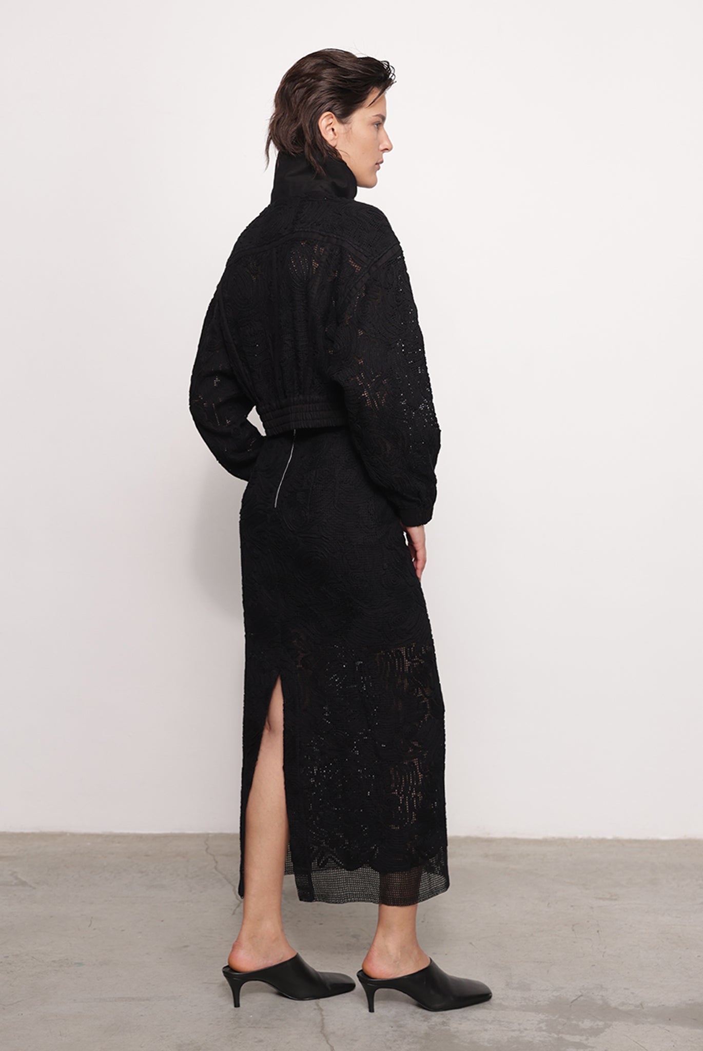 SABINA MUSAYEV - brushed_denim_w._ribbon_mesh_black_fw_25_26