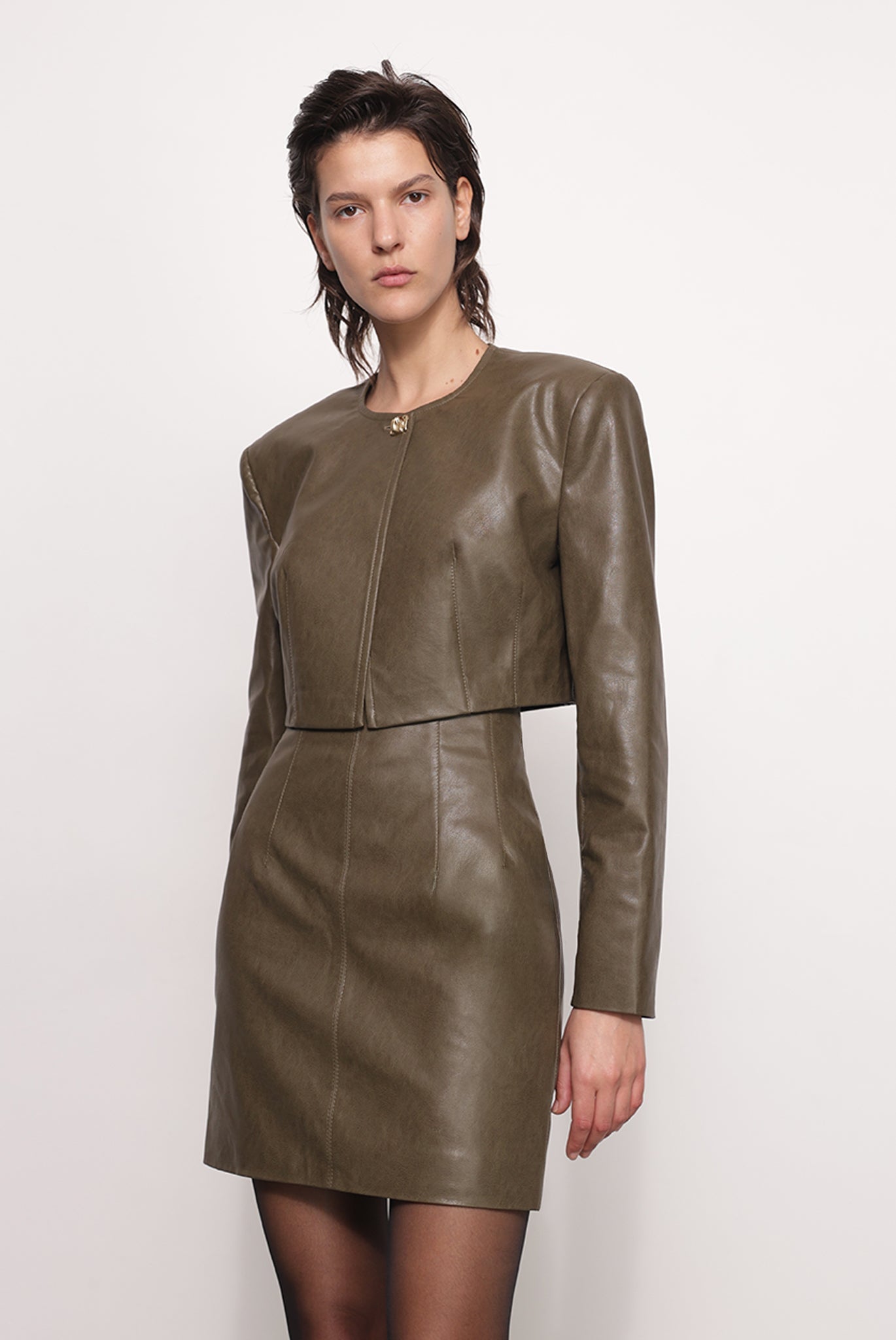 SABINA MUSAYEV - vegan_lether_dark_khaki_fw_25_26