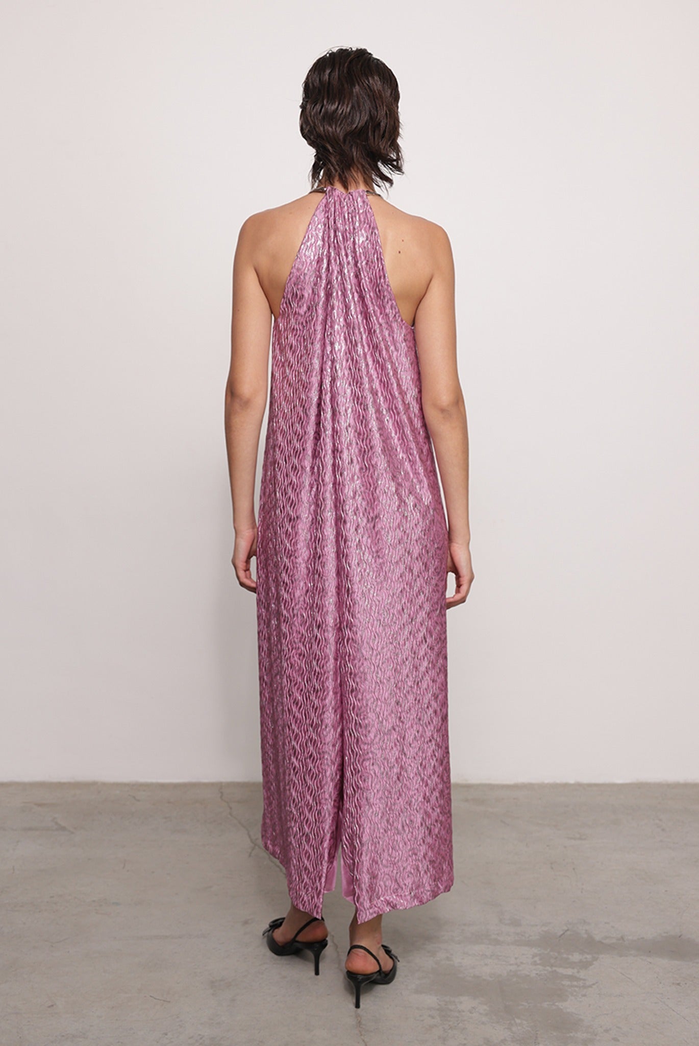 SABINA MUSAYEV - pleated_knit_w._foil_mauve_fw_25_26