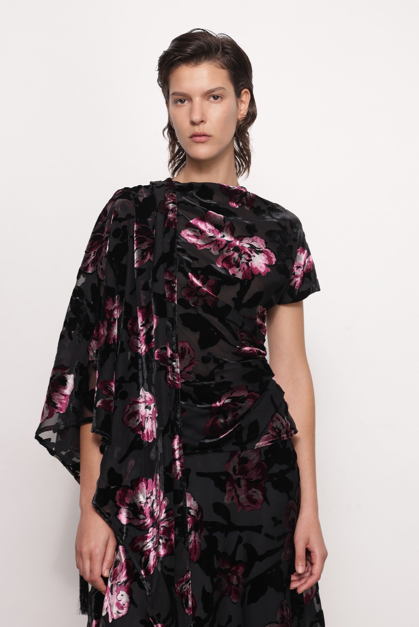 SABINA MUSAYEV - floral_devore_black_fw_25_26