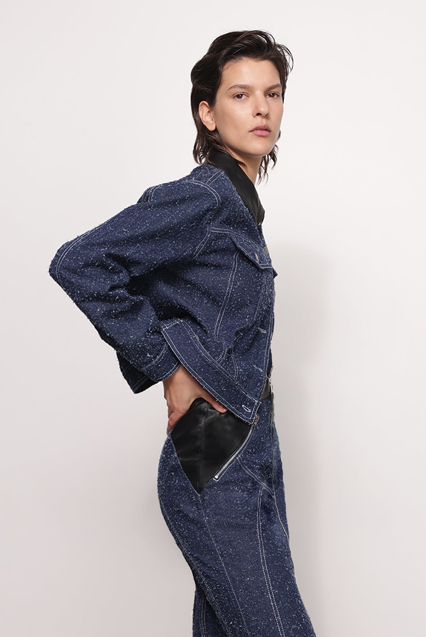 SABINA MUSAYEV - boucle_denim_dark_blue_fw_25_26