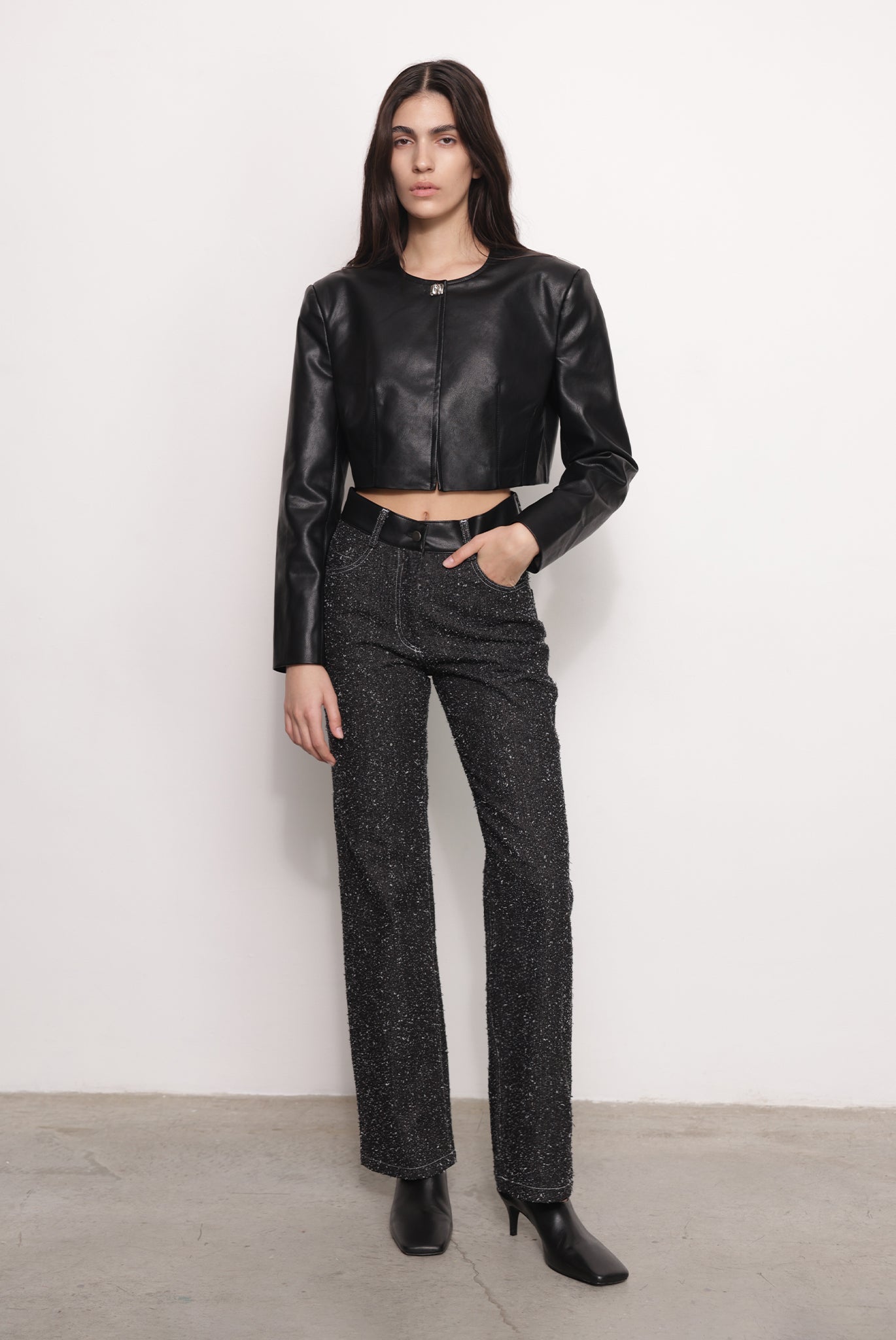 SABINA MUSAYEV - boucle_denim_black_fw_25_26