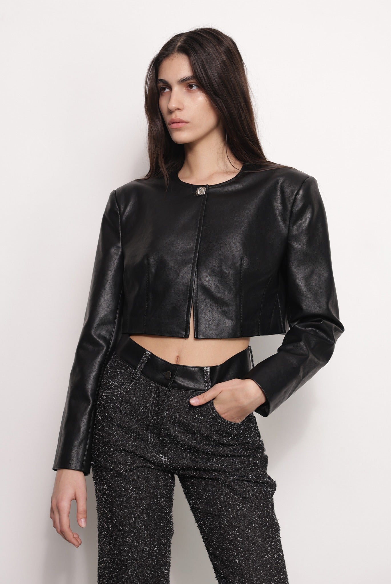 SABINA MUSAYEV - boucle_denim_black_fw_25_26