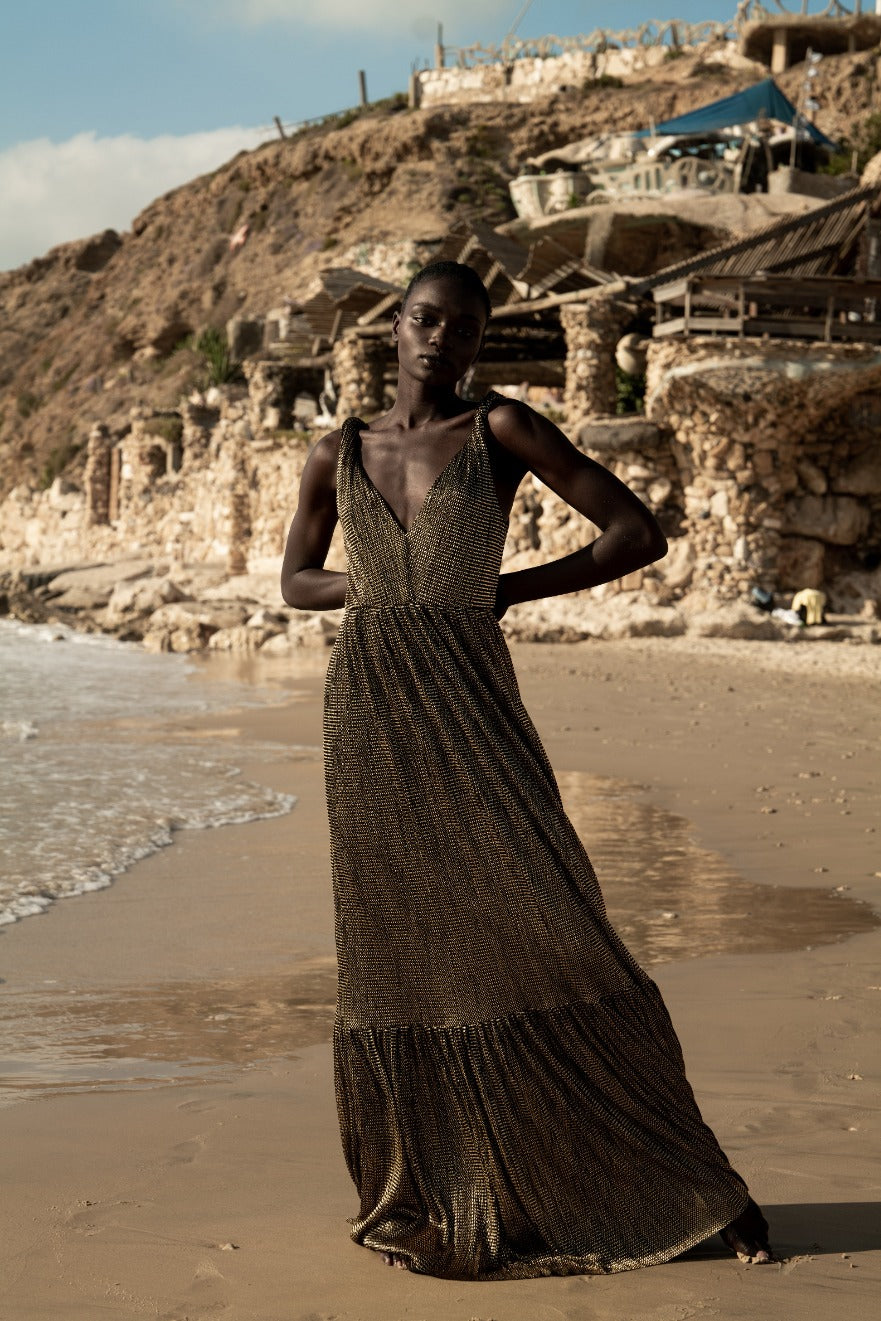 SABINA MUSAYEV - lurex_knit_with_domino_foil_black_ss_21