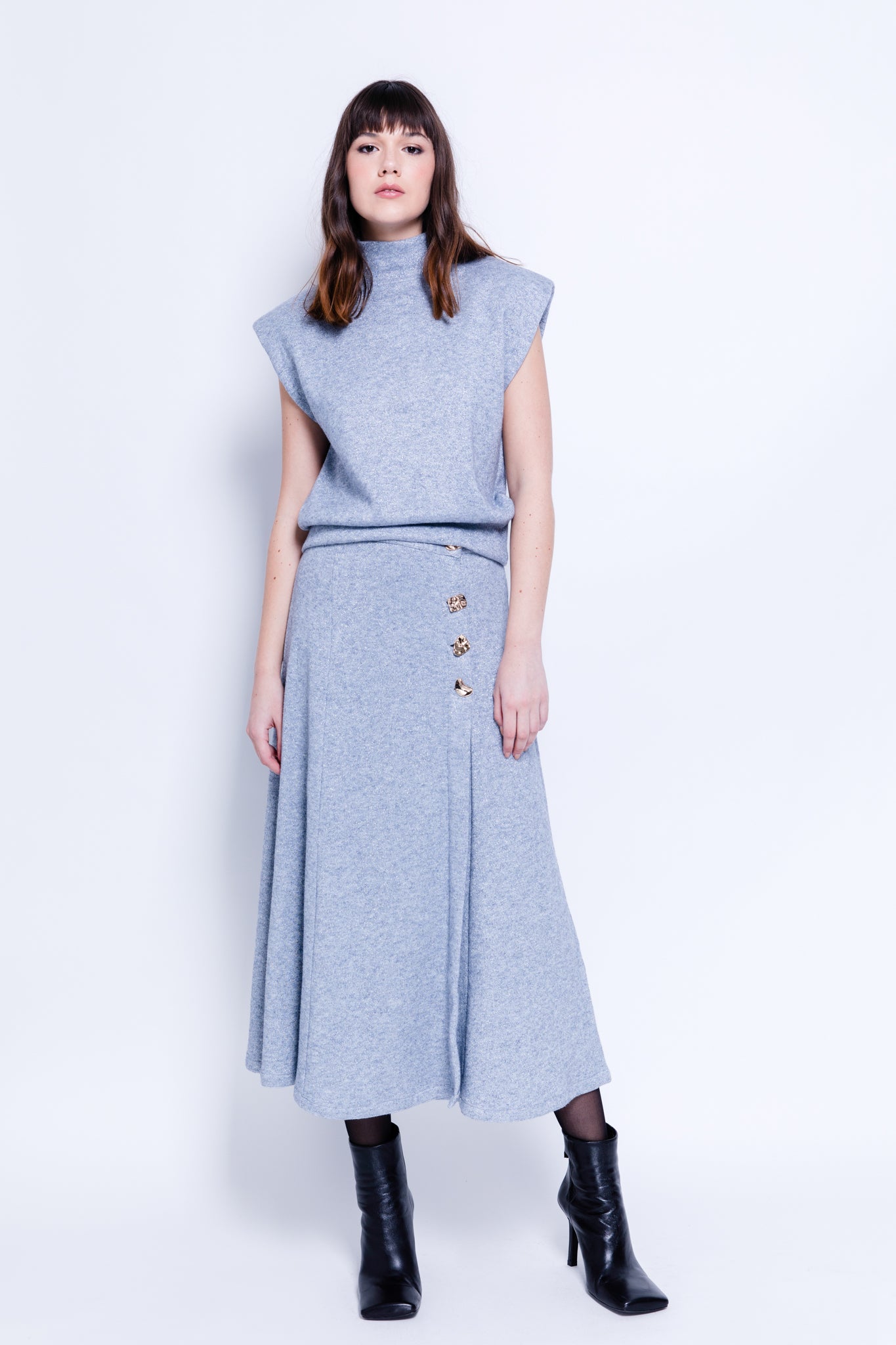 SABINA MUSAYEV - double_lurex_knit_light_blue