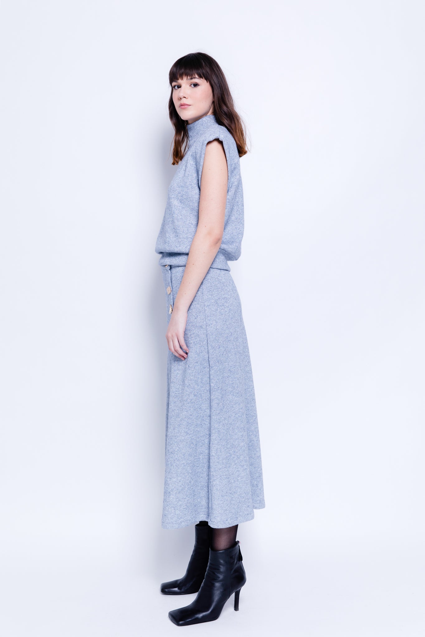 SABINA MUSAYEV - double_lurex_knit_light_blue