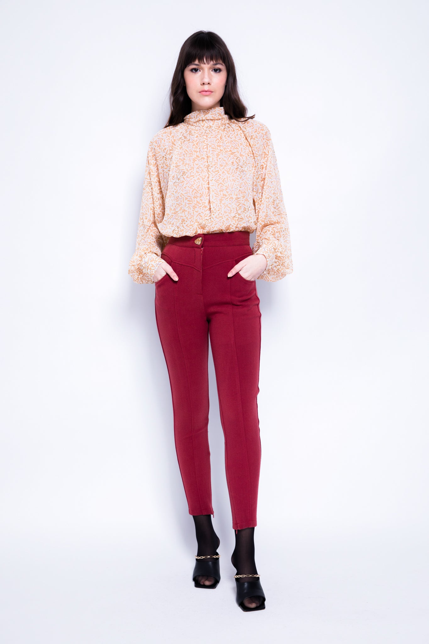SABINA MUSAYEV - double_face_crepe_garnet