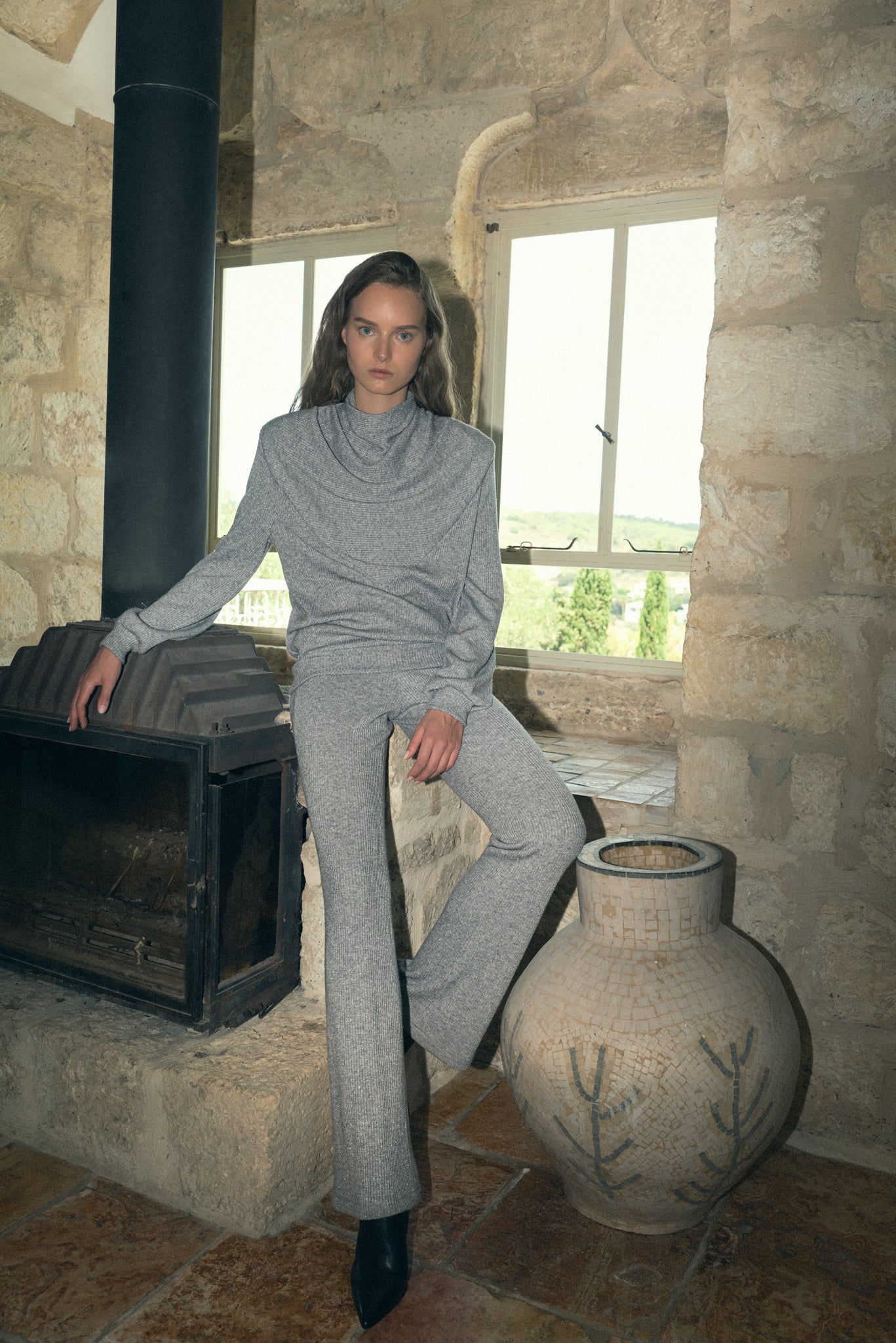 SABINA MUSAYEV - lurex_rib_knit_grey_fw_22_23