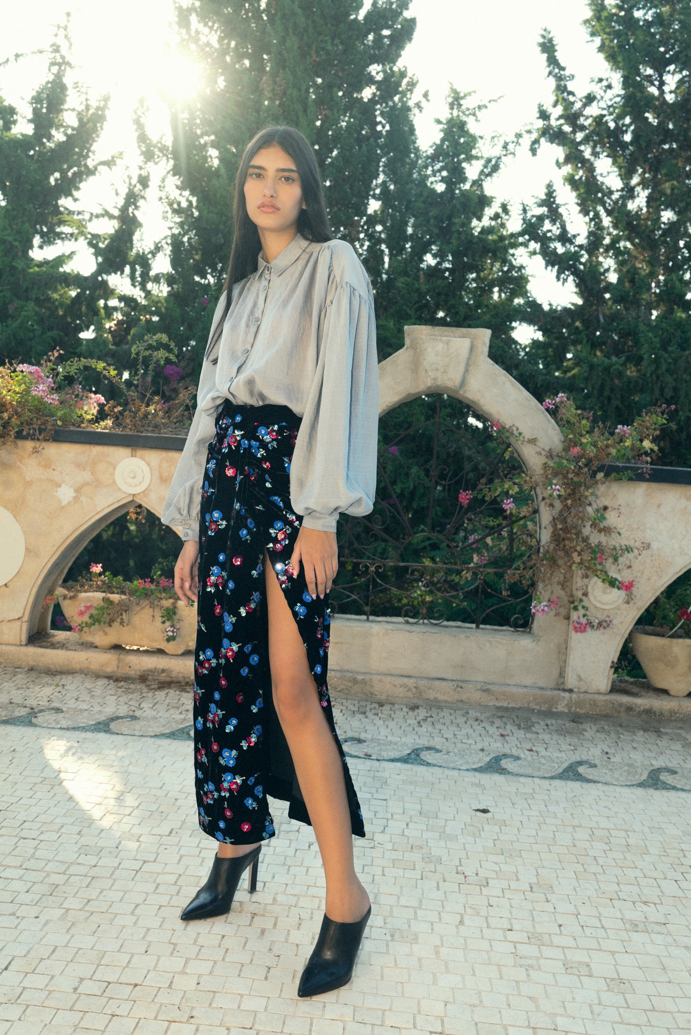 SABINA MUSAYEV - woven_viscose_blend_grey_fw_22_23