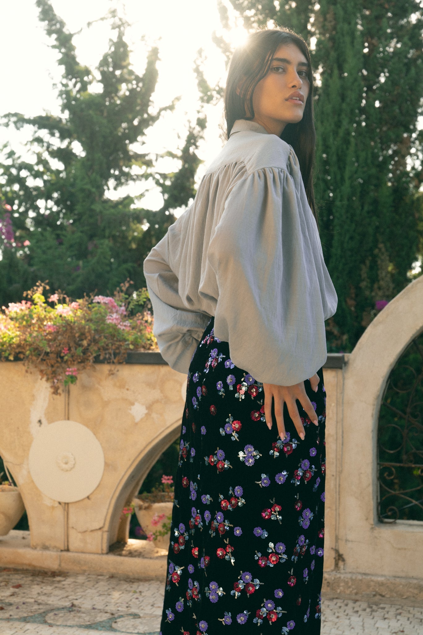 SABINA MUSAYEV - woven_viscose_blend_grey_fw_22_23