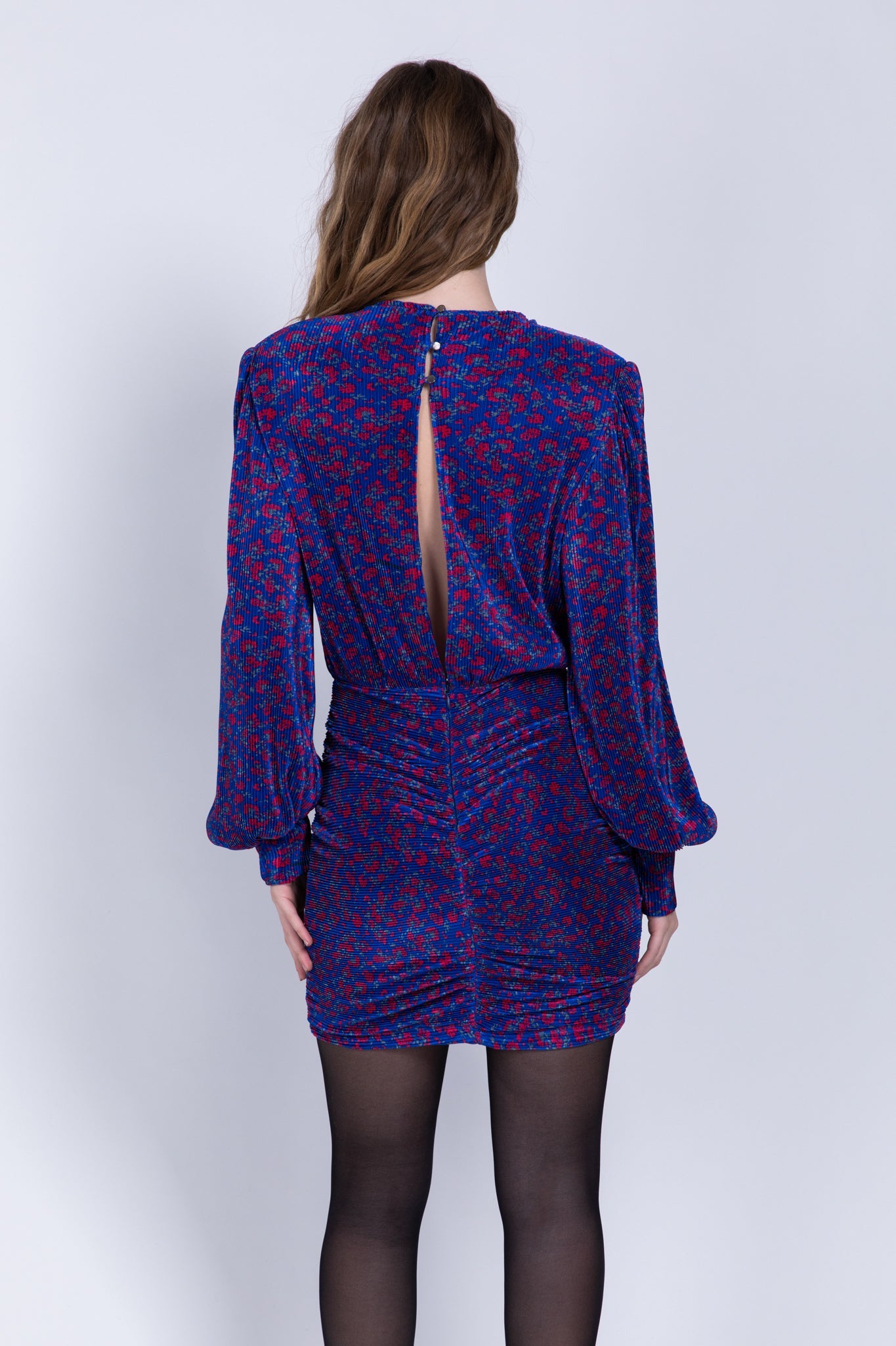 SABINA MUSAYEV - printed_pleated_knit_blue_fw_22_23