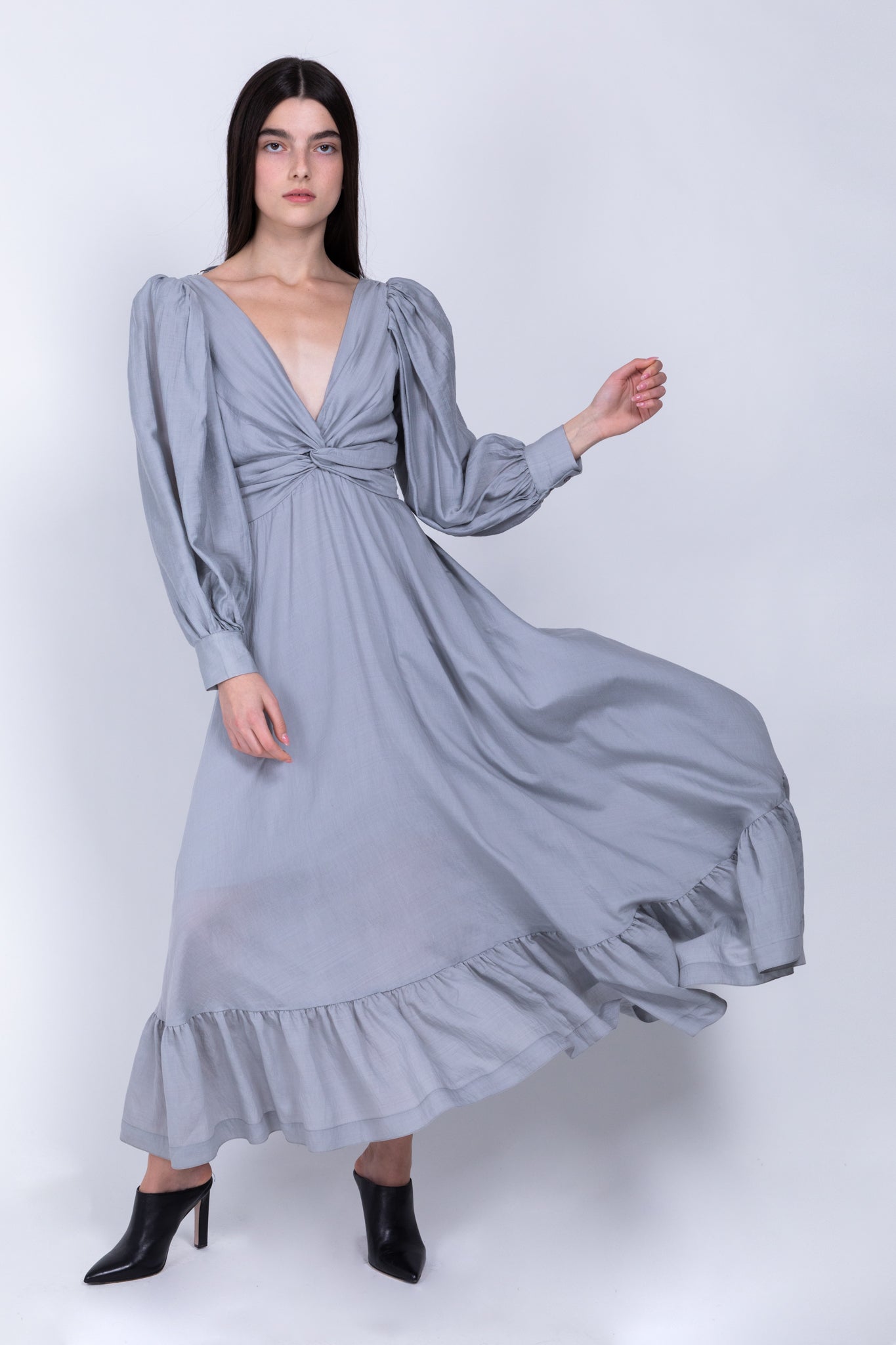 SABINA MUSAYEV - woven_viscose_blend_grey_fw_22_23