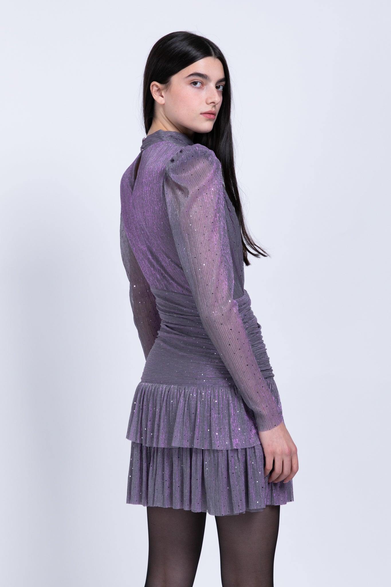 SABINA MUSAYEV - pleated_knit_w_sequins_multi_grey_fw_22_23