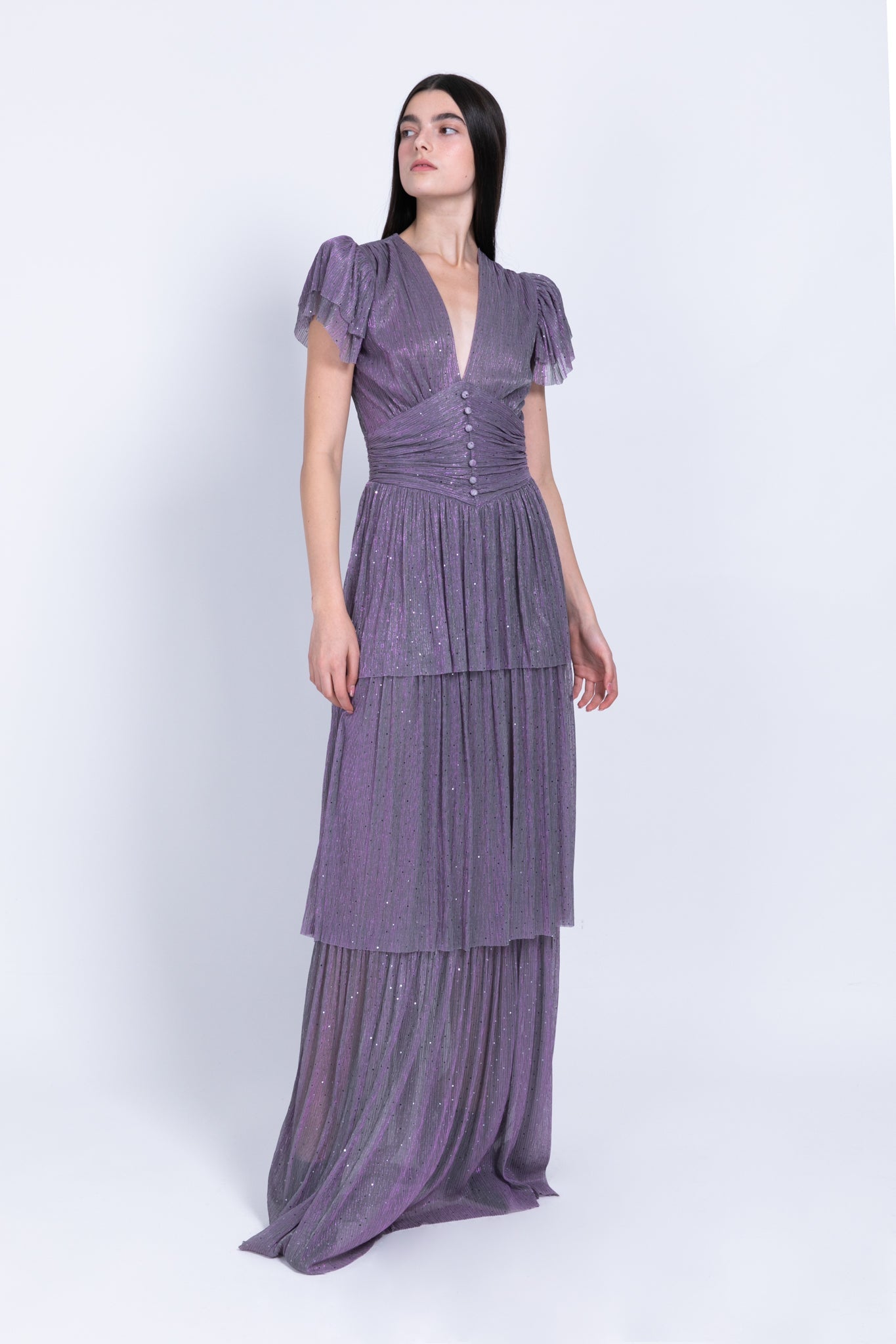 SABINA MUSAYEV - pleated_knit_w_sequins_multi_grey_fw_22_23