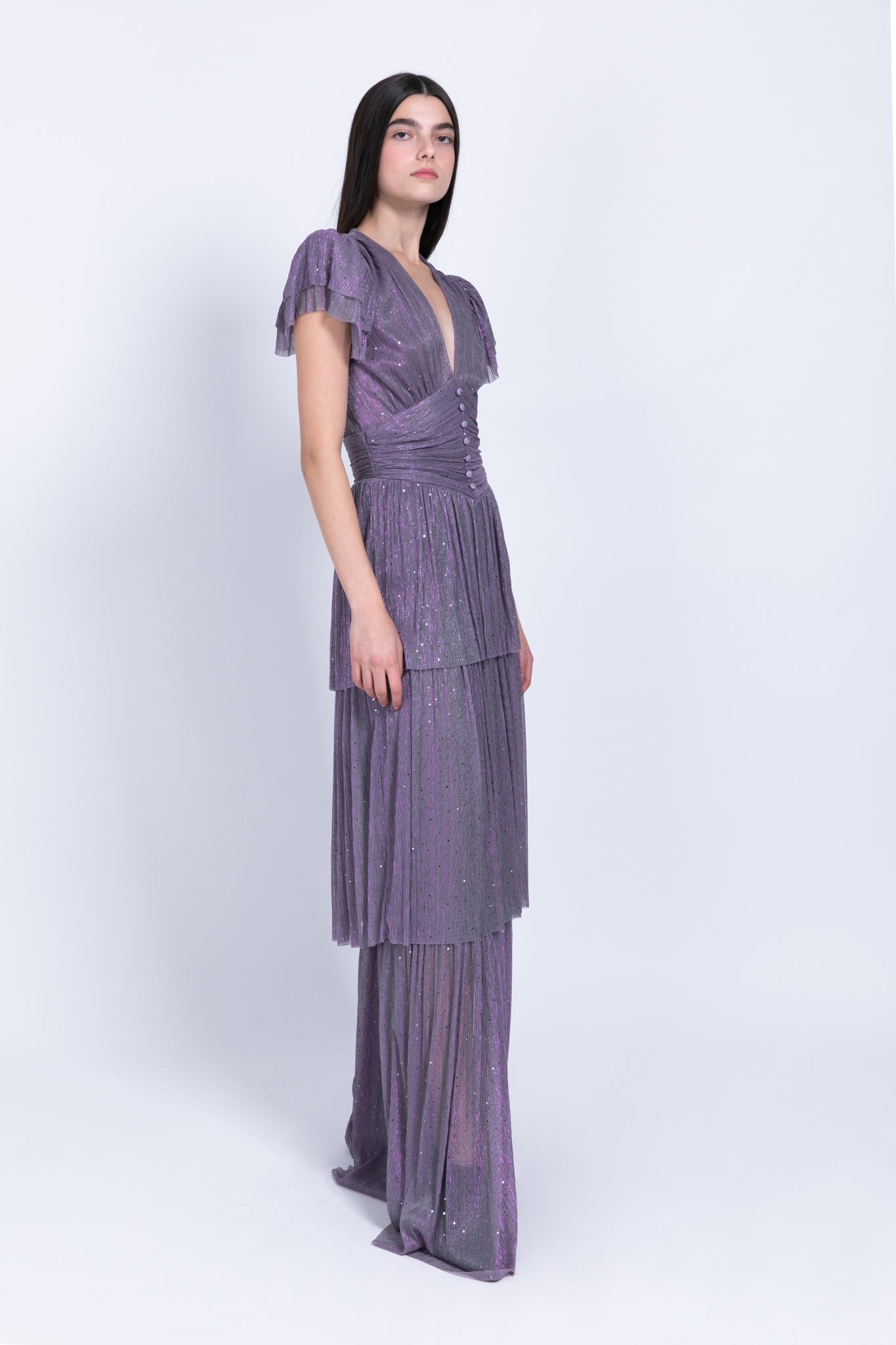 SABINA MUSAYEV - pleated_knit_w_sequins_multi_grey_fw_22_23