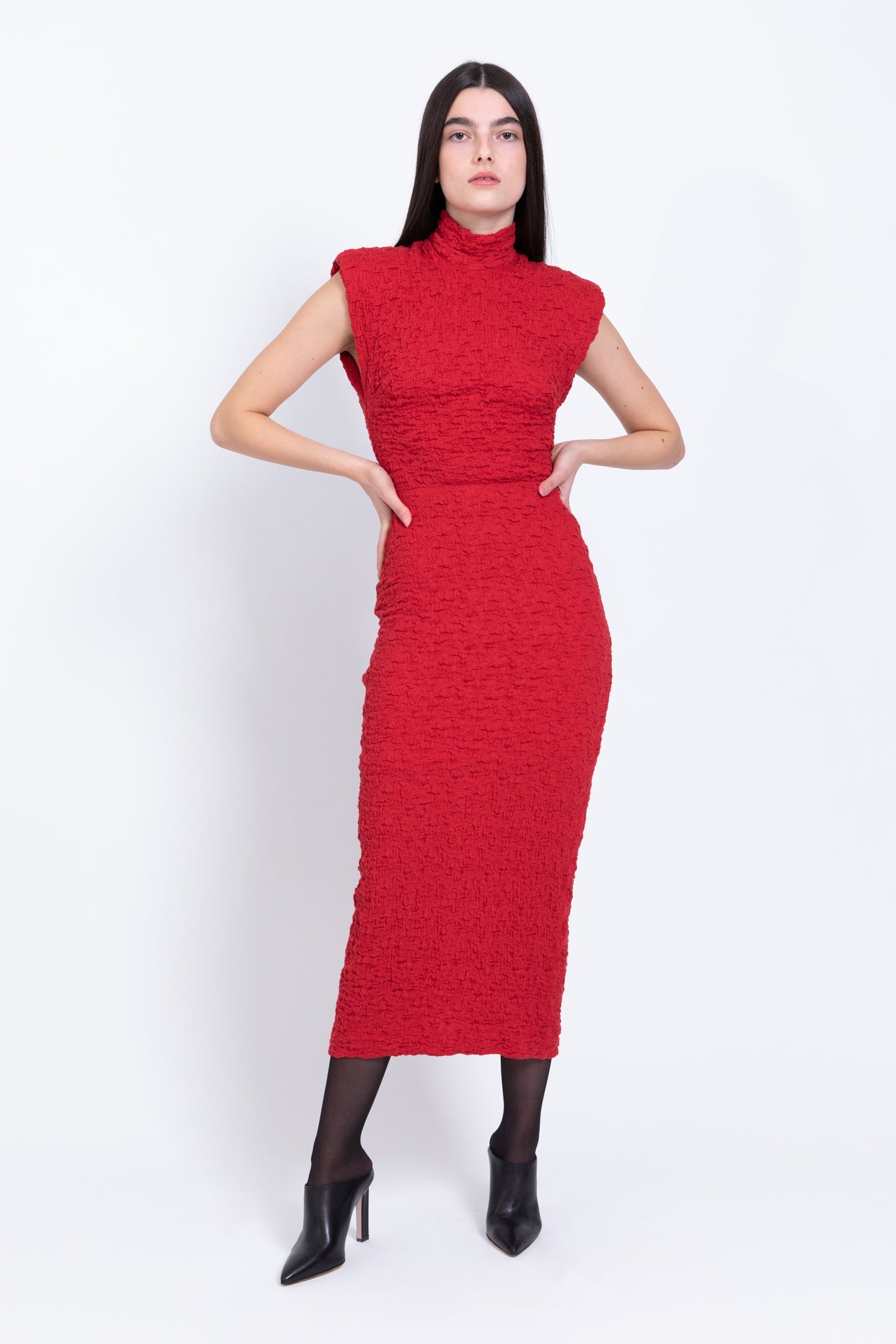 SABINA MUSAYEV - crinkled_knit_red_fw_22_23