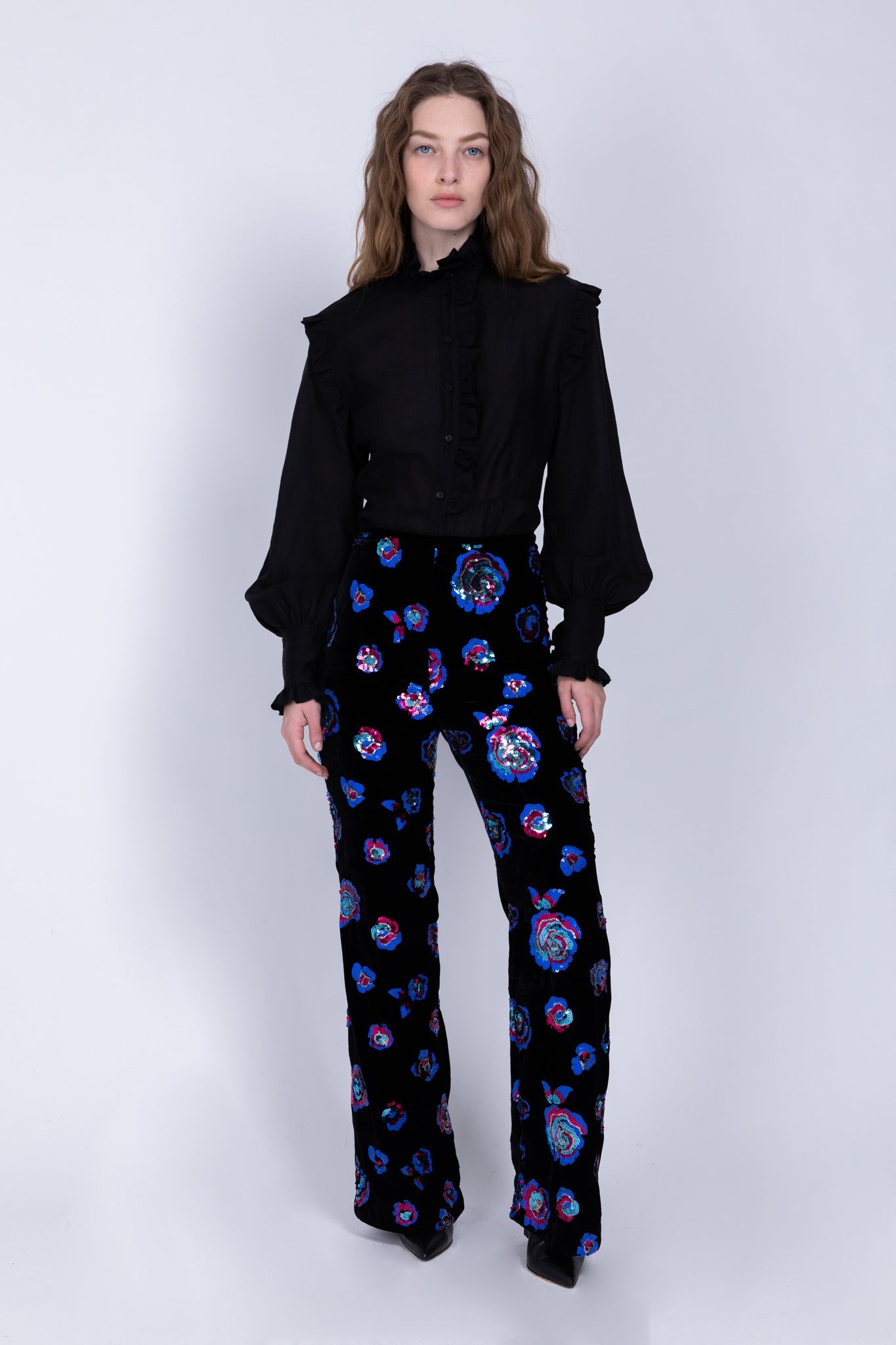 SABINA MUSAYEV - velvet_sequins_embroidery_black_fw_22_23