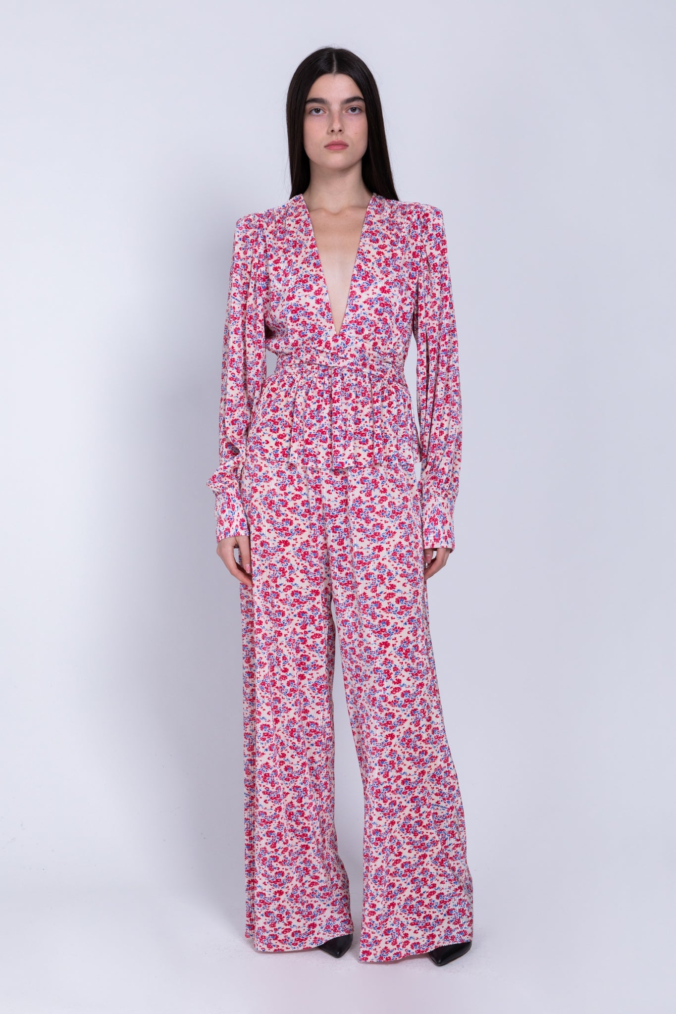 SABINA MUSAYEV - printed_pleated_knit_ivory_fw_22_23