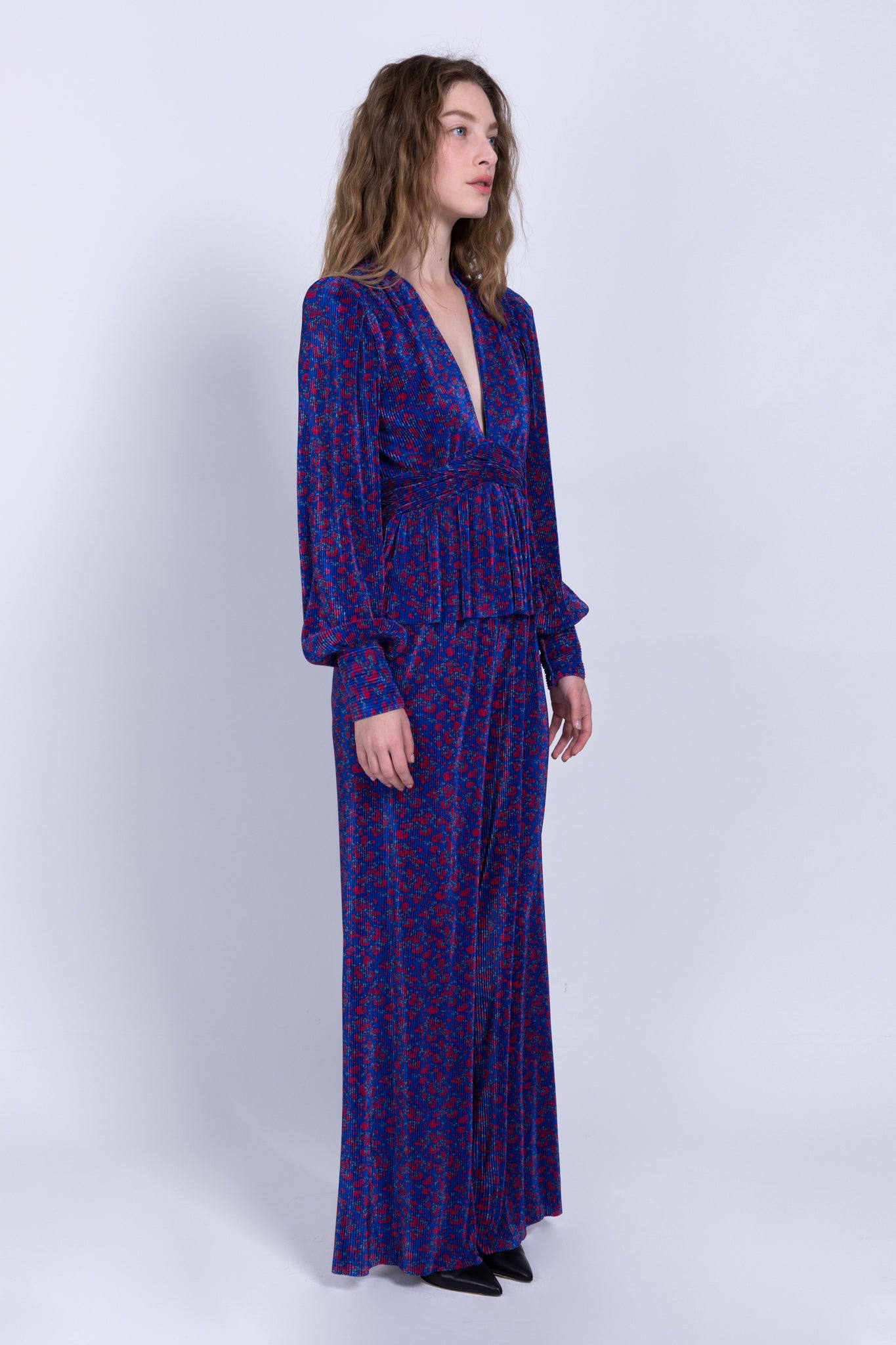 SABINA MUSAYEV - printed_pleated_knit_blue_fw_22_23
