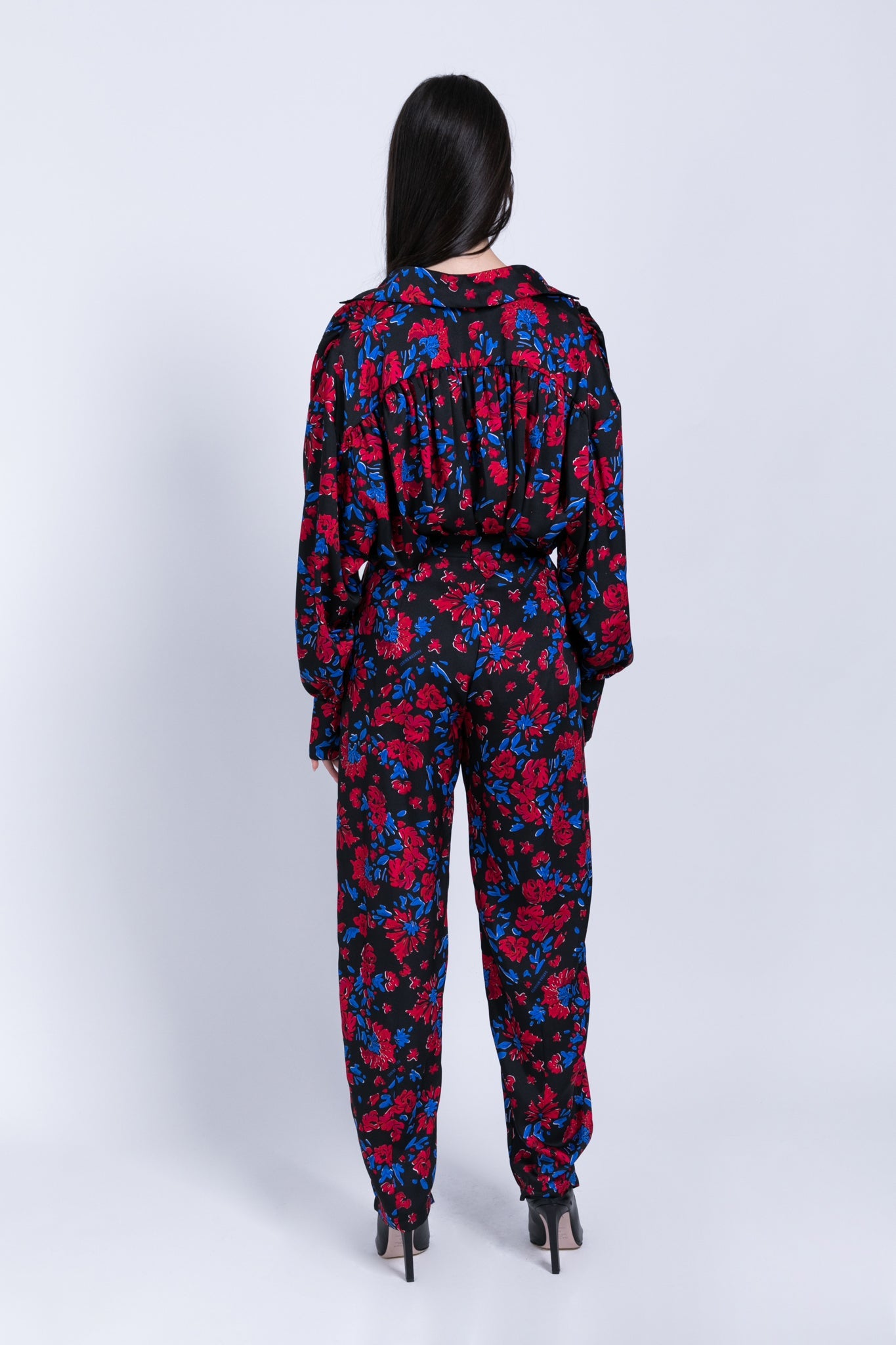 SABINA MUSAYEV - floral_print_on_satin_black_fw_22_23