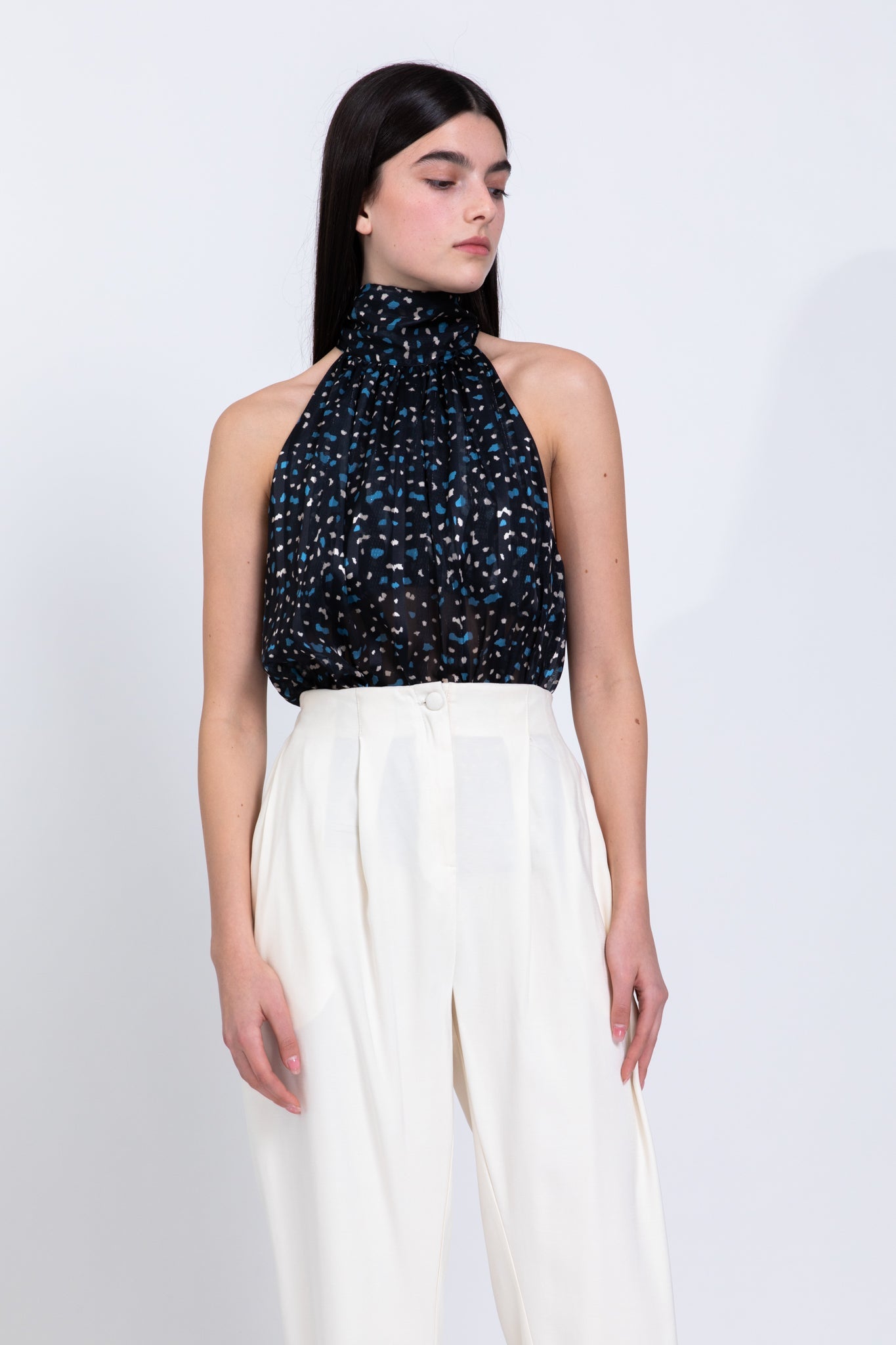 SABINA MUSAYEV - butterfly_print_on_chiffon_black_fw_22_23